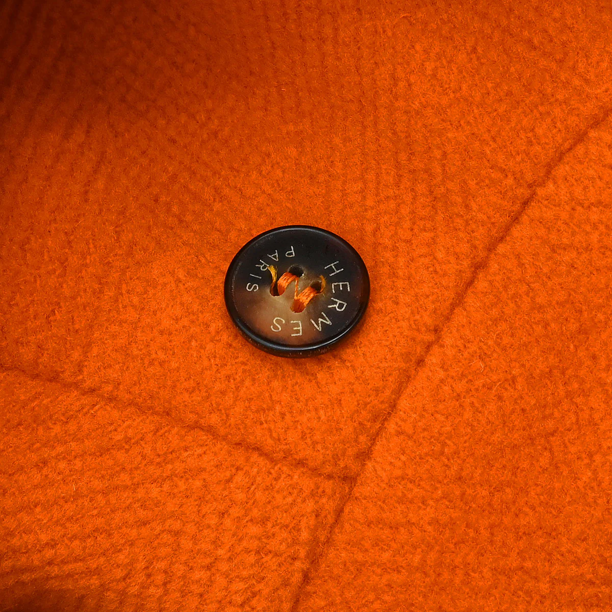 Hermes Duffel Coat Orange #52 - Image 11