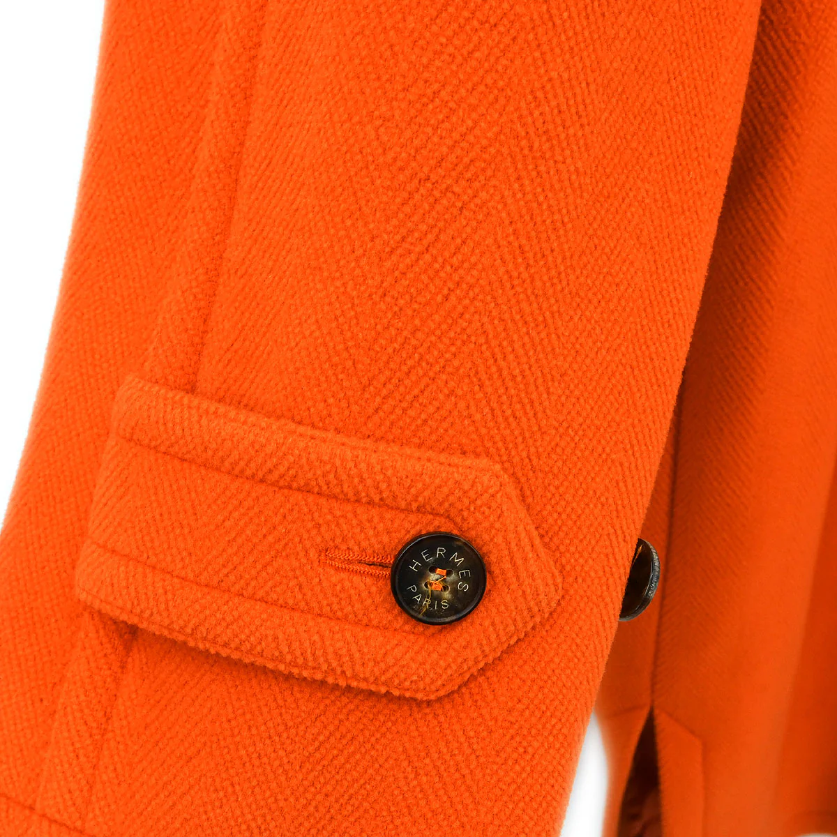Hermes Duffel Coat Orange #52 - Image 4
