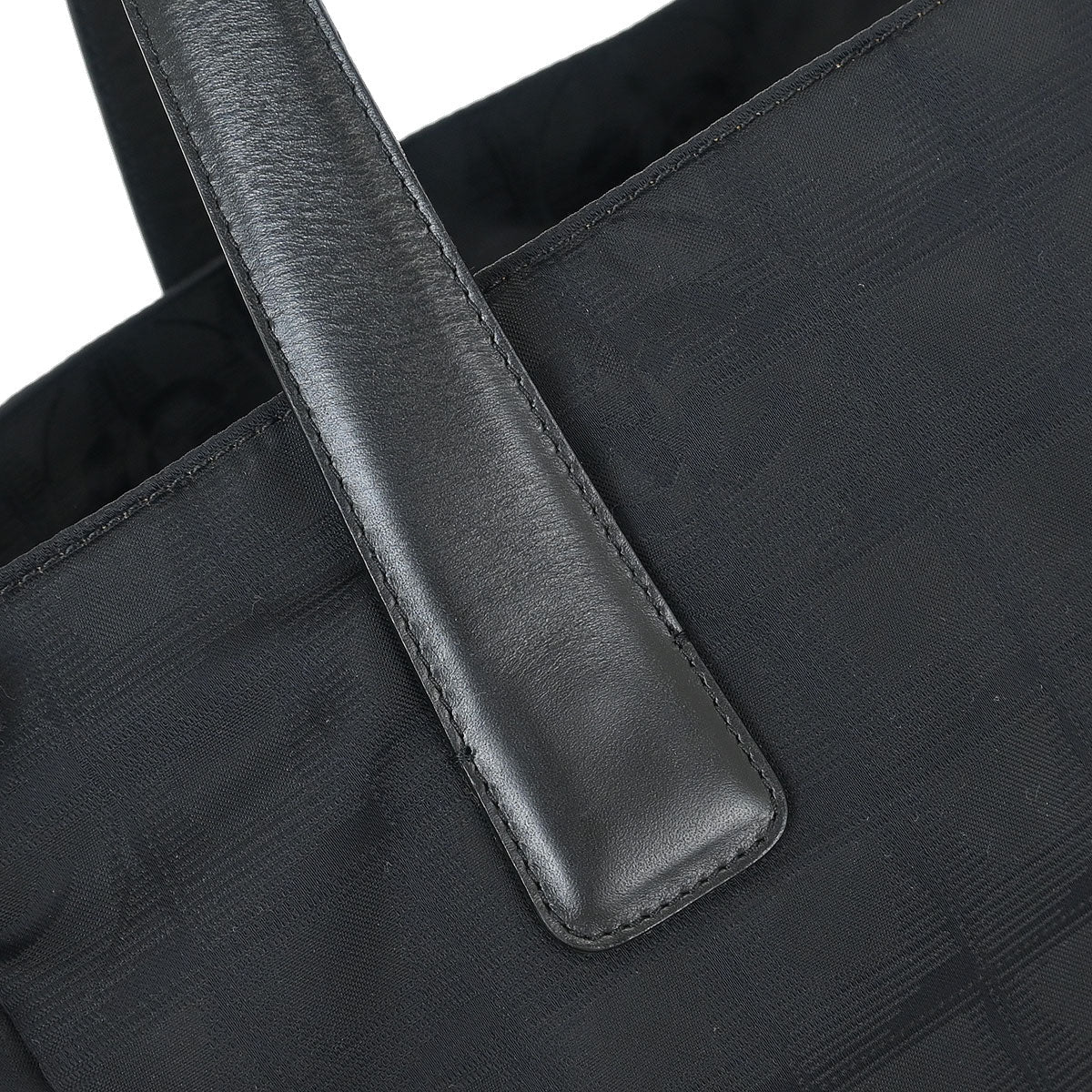 Chanel 2003-2004 Black Jacquard Nylon New Travel Line Tote Handbag - Image 6