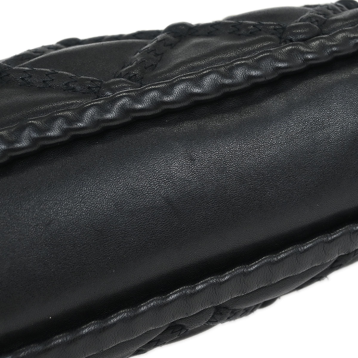 Chanel 2006-2008 Black Lambskin Handbag - Image 3