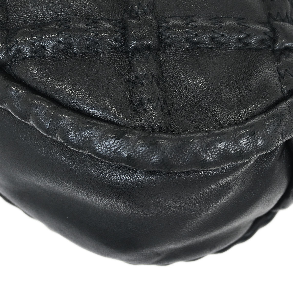 Chanel 2006-2008 Black Lambskin Handbag - Image 4