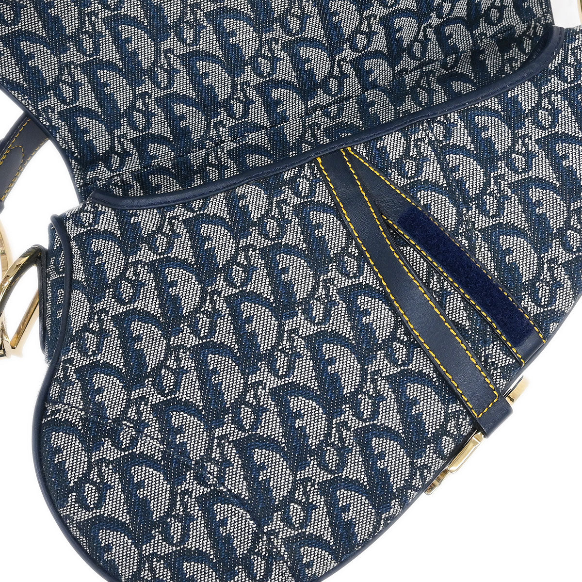 Christian Dior Navy Trotter Saddle Handbag - Image 7