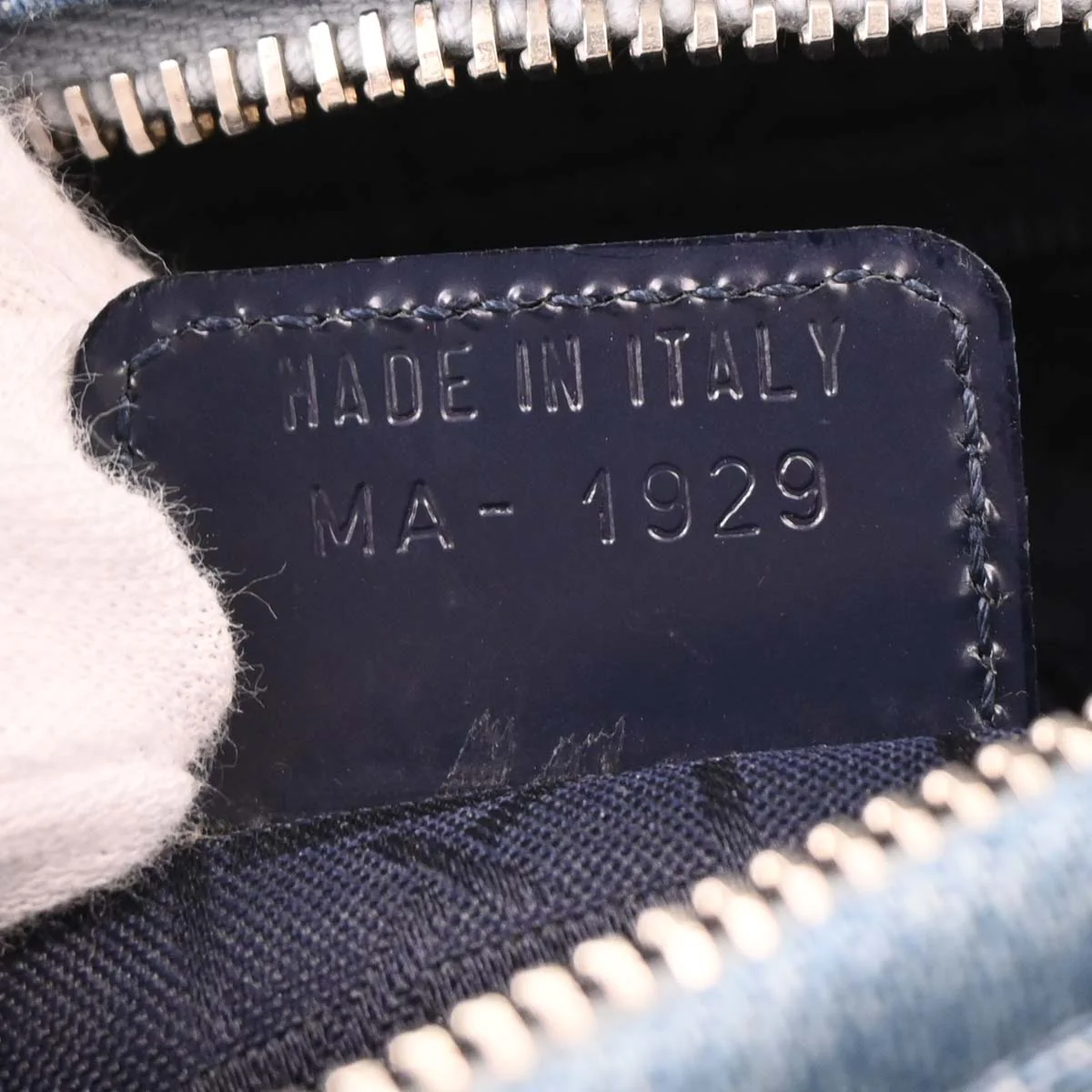 Christian Dior Light Blue Denim Medium Lady Dior Cannage 2way Shoulder Handbag - Image 10