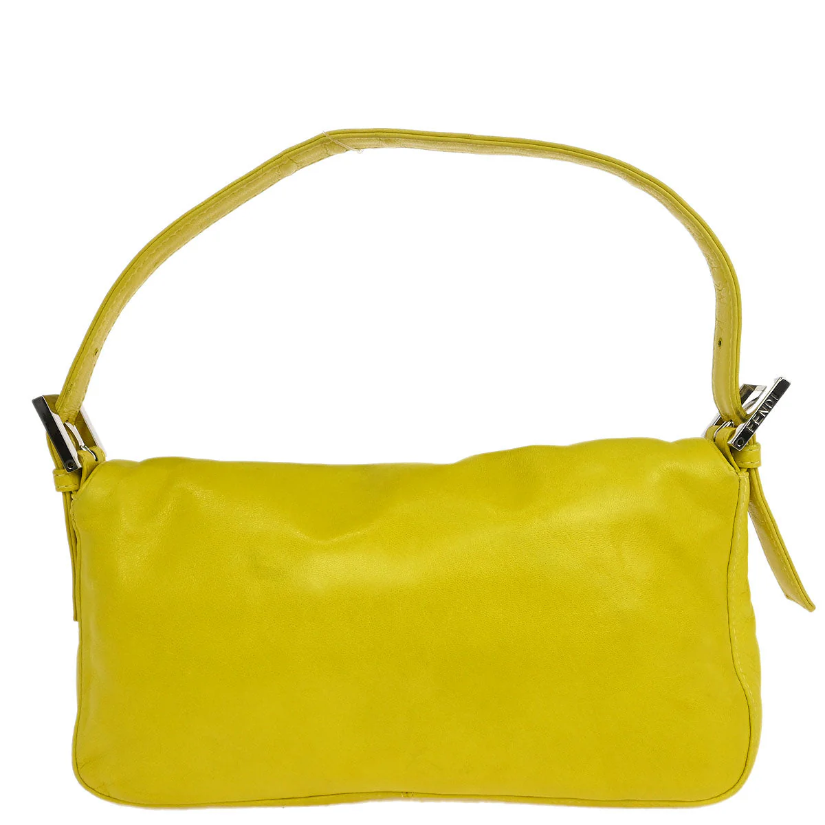 Fendi 2000 Leather Baguette Handbag - Image 2
