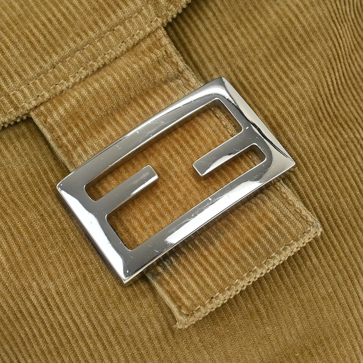Fendi Brown Cotton Handbag - Image 4