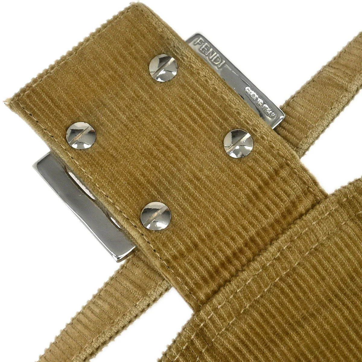 Fendi Brown Cotton Handbag - Image 7