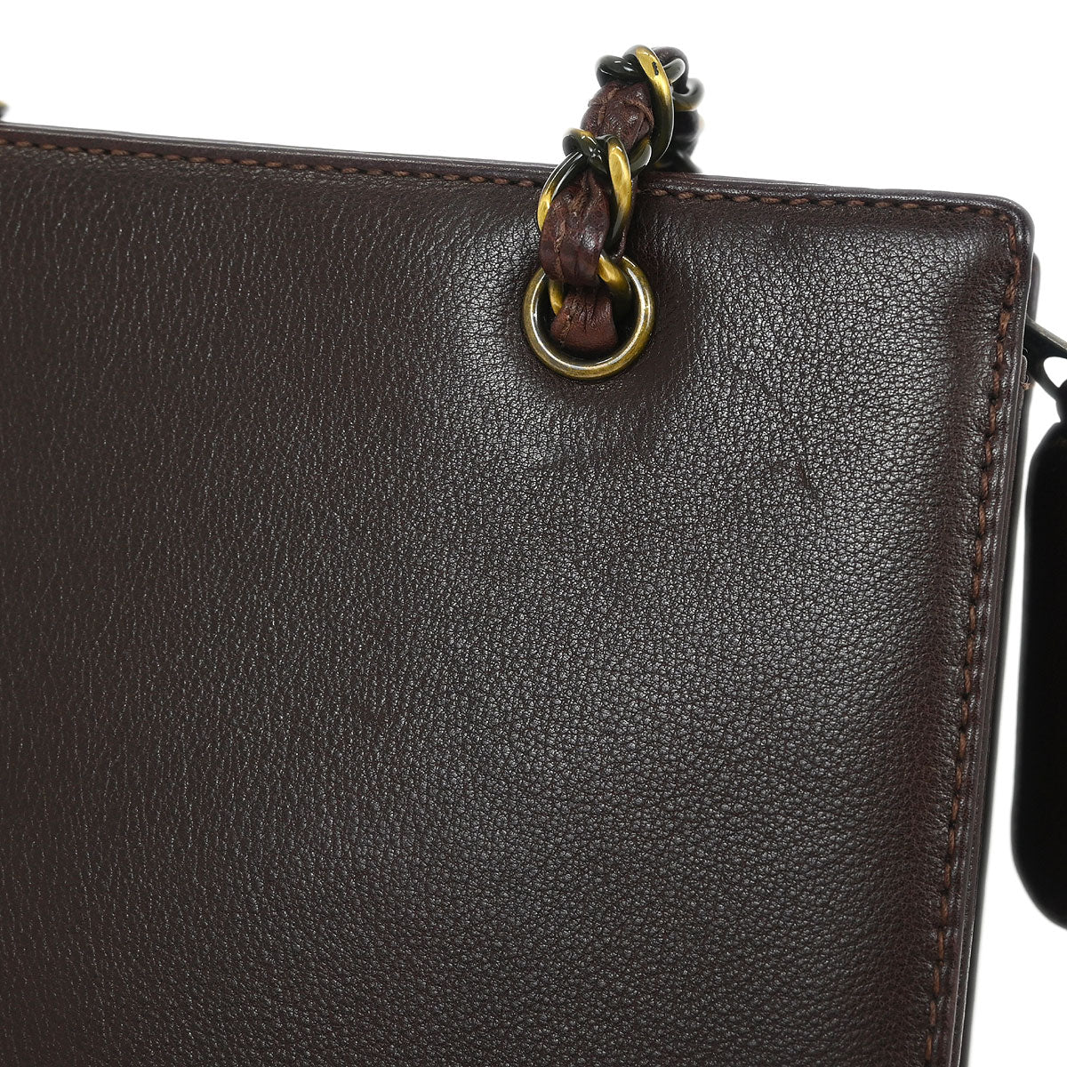 Chanel Brown Calfskin Shoulder Tote Bag - Image 5