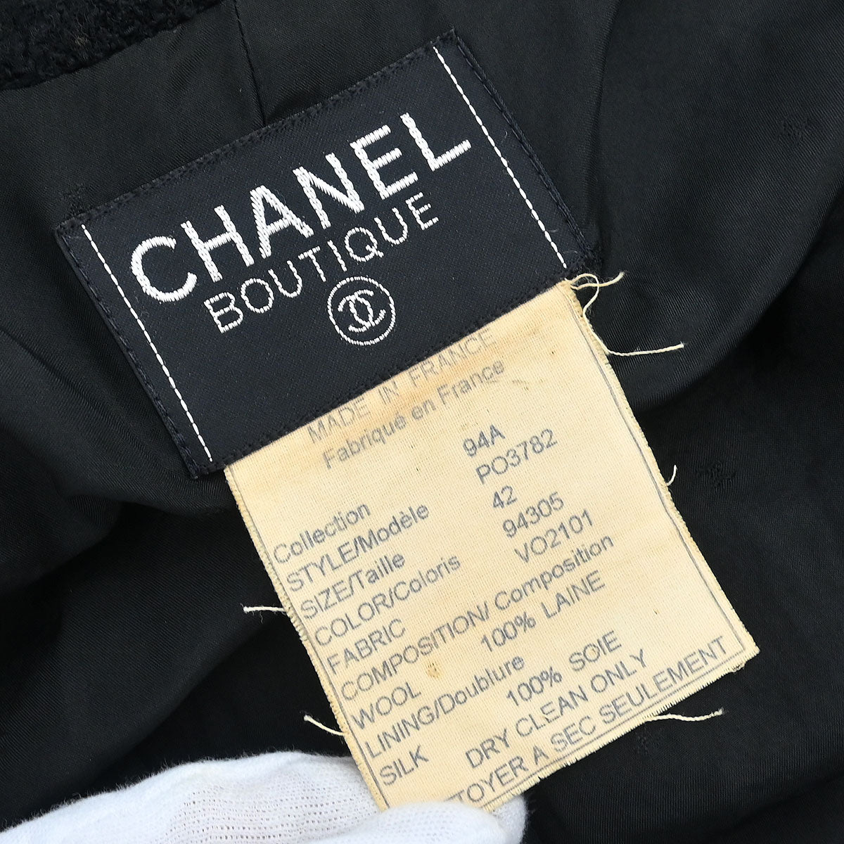 Chanel 1994 Jacket Black #42 - Image 8