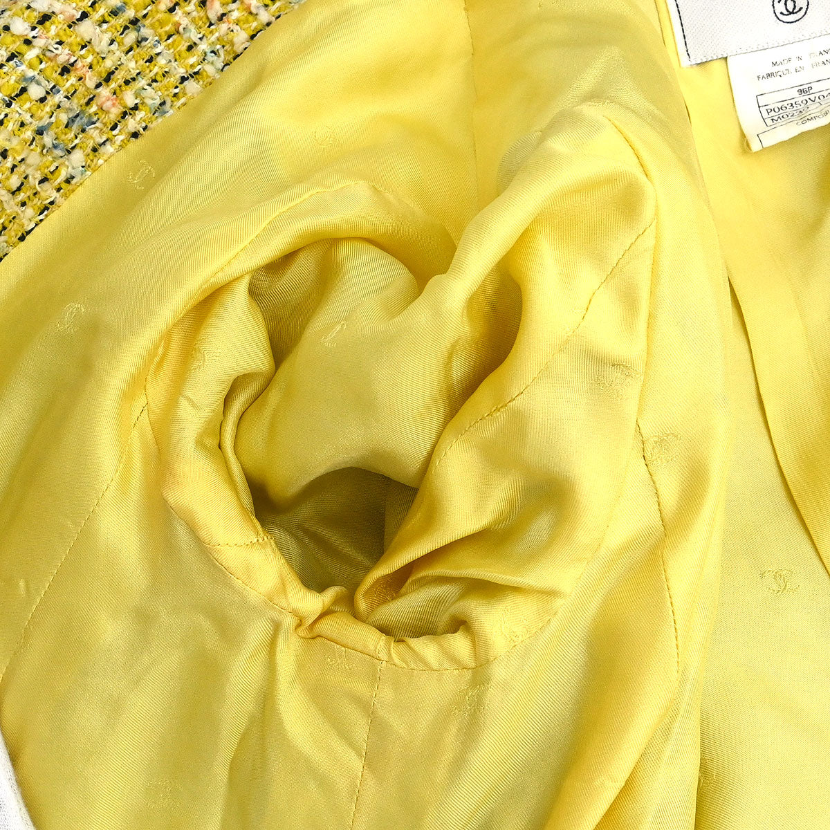 Chanel 1996 Single Breasted Jacket Coat Yellow #40 - Image 8