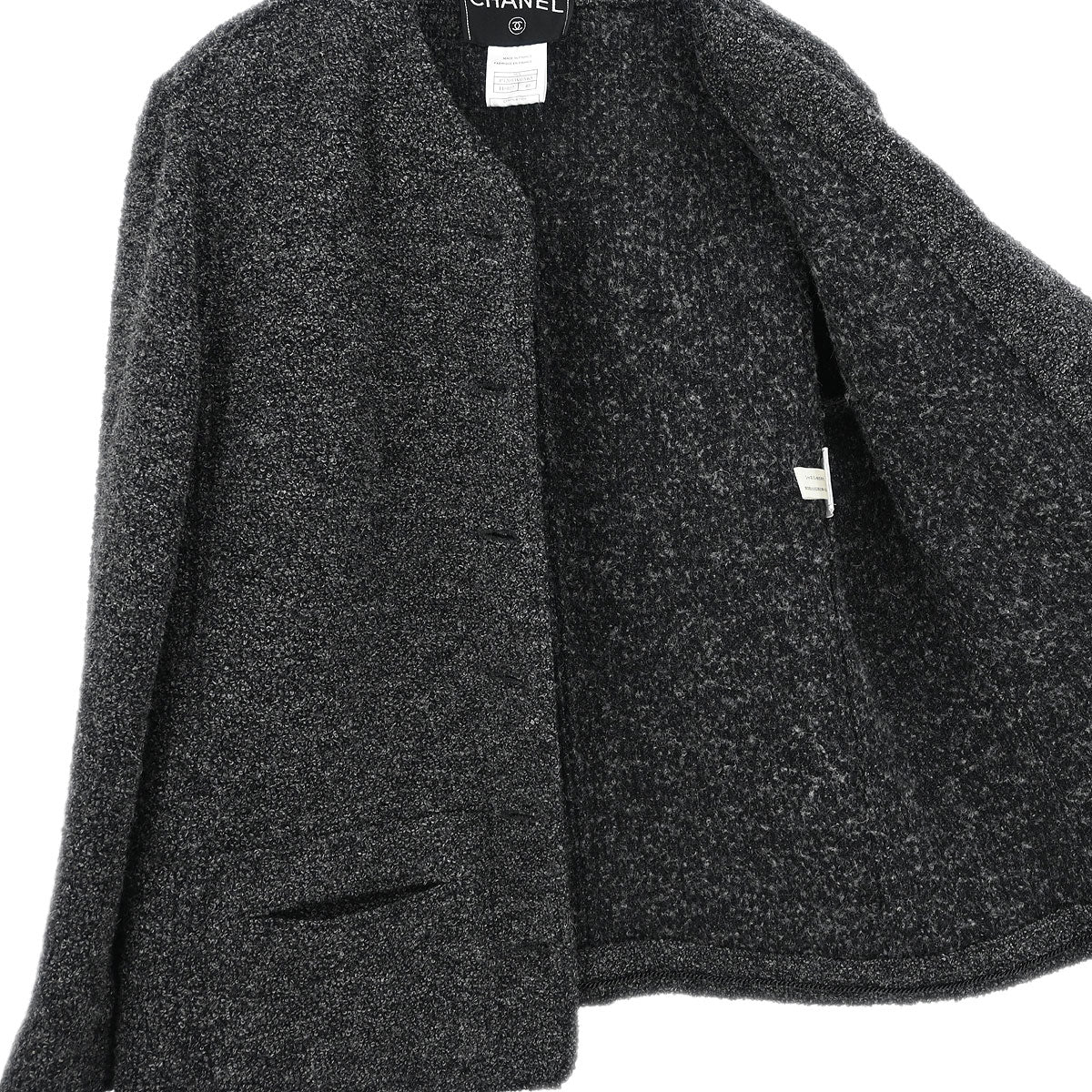 Chanel 1998 Jacket Dark Gray #40 - Image 7
