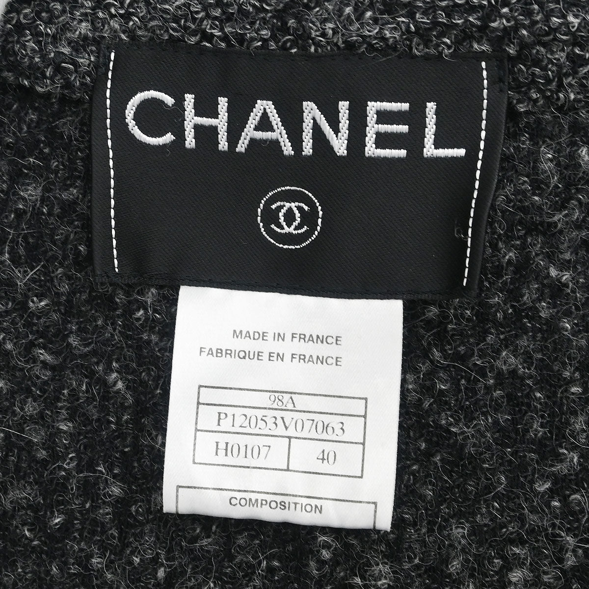 Chanel 1998 Jacket Dark Gray #40 - Image 9
