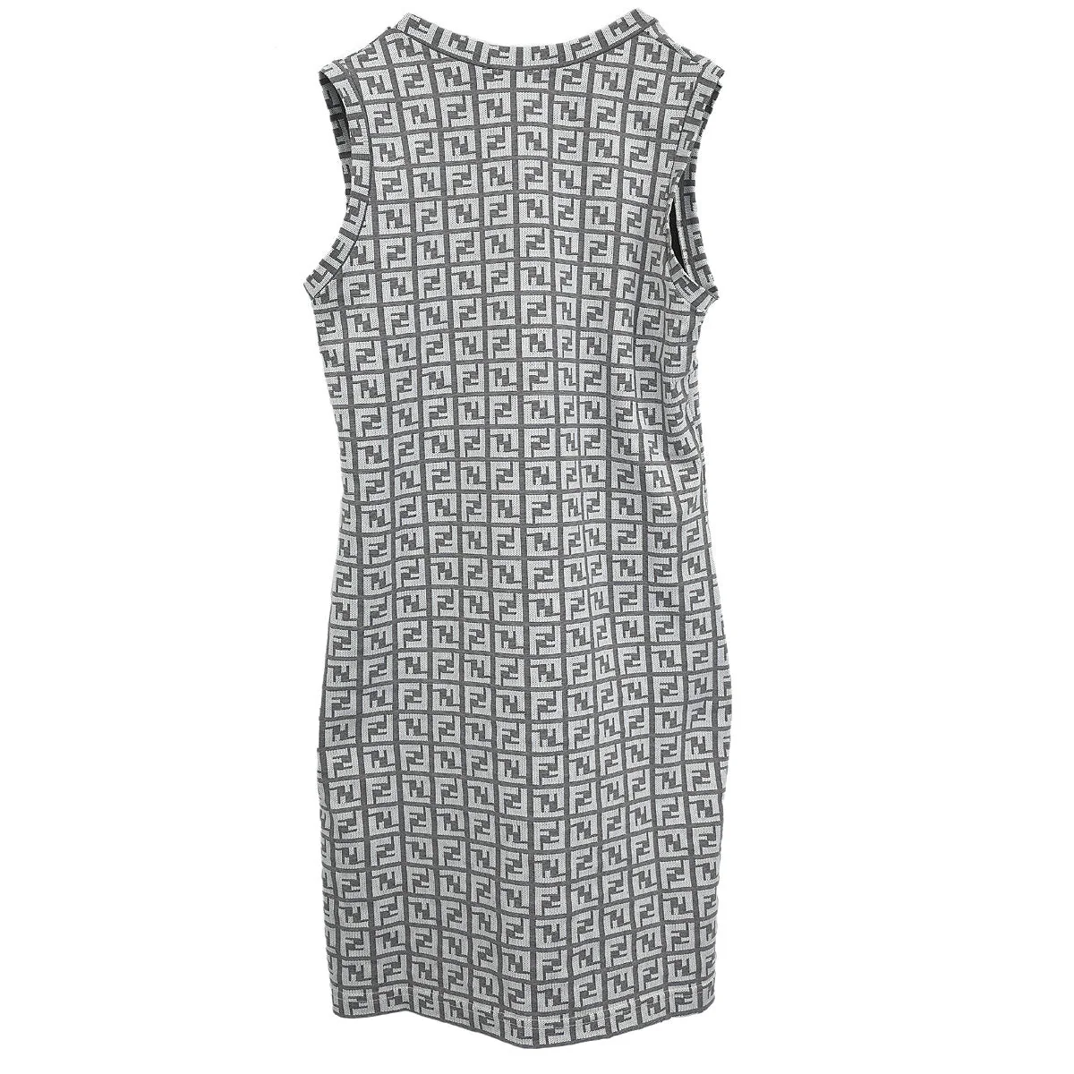 Fendi Sleeveless Dress Zucchino White #40 - Image 2