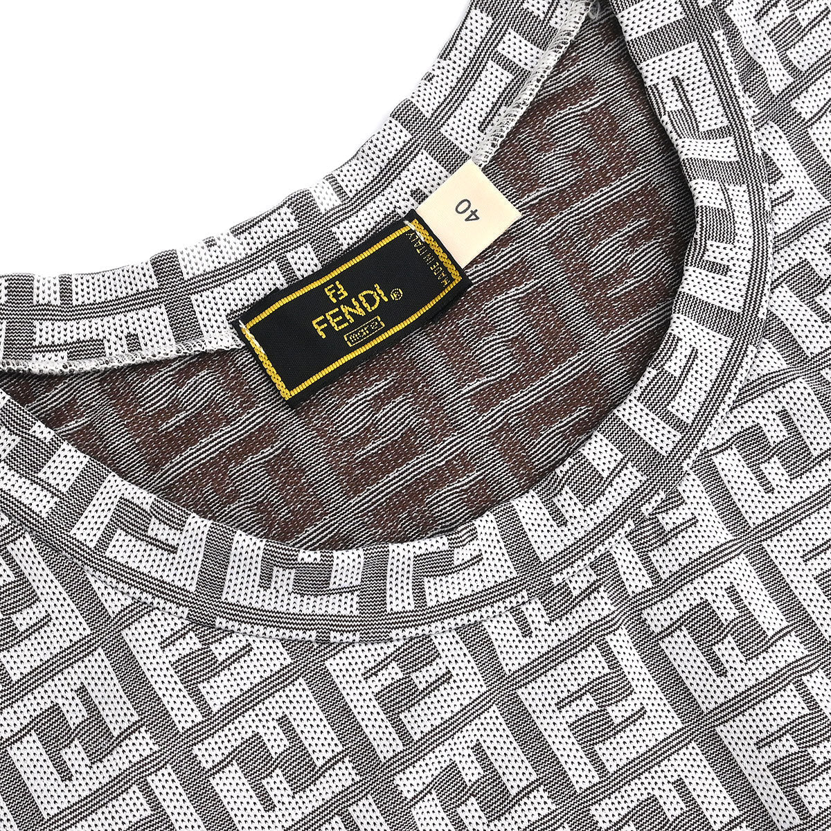 Fendi Sleeveless Dress Zucchino White #40 - Image 7