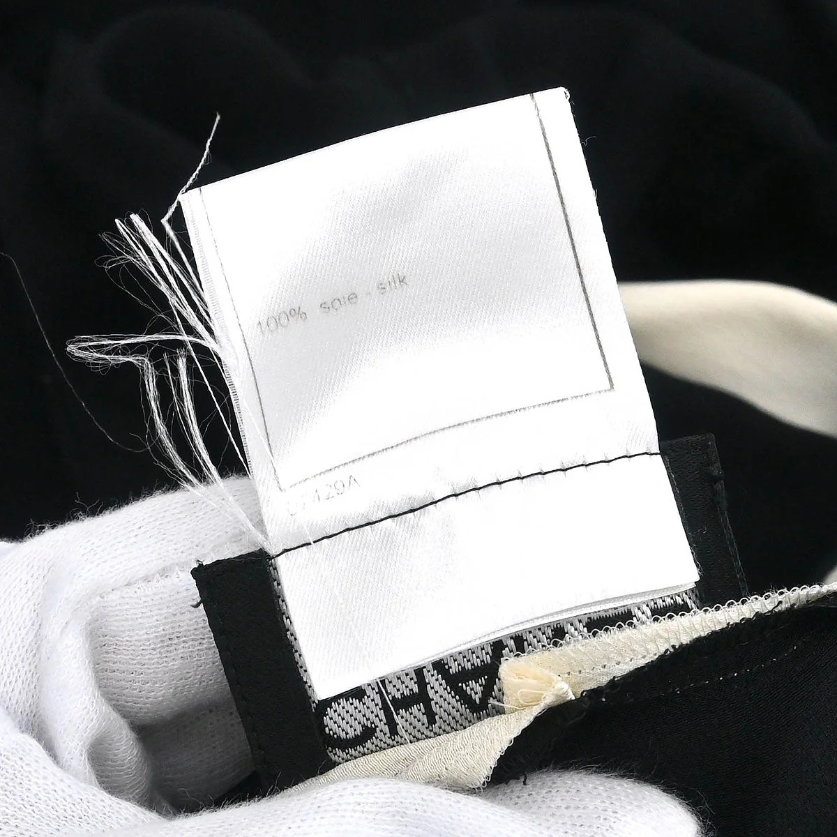 Chanel 1998 Blouse Shirt Black #44 - Image 10