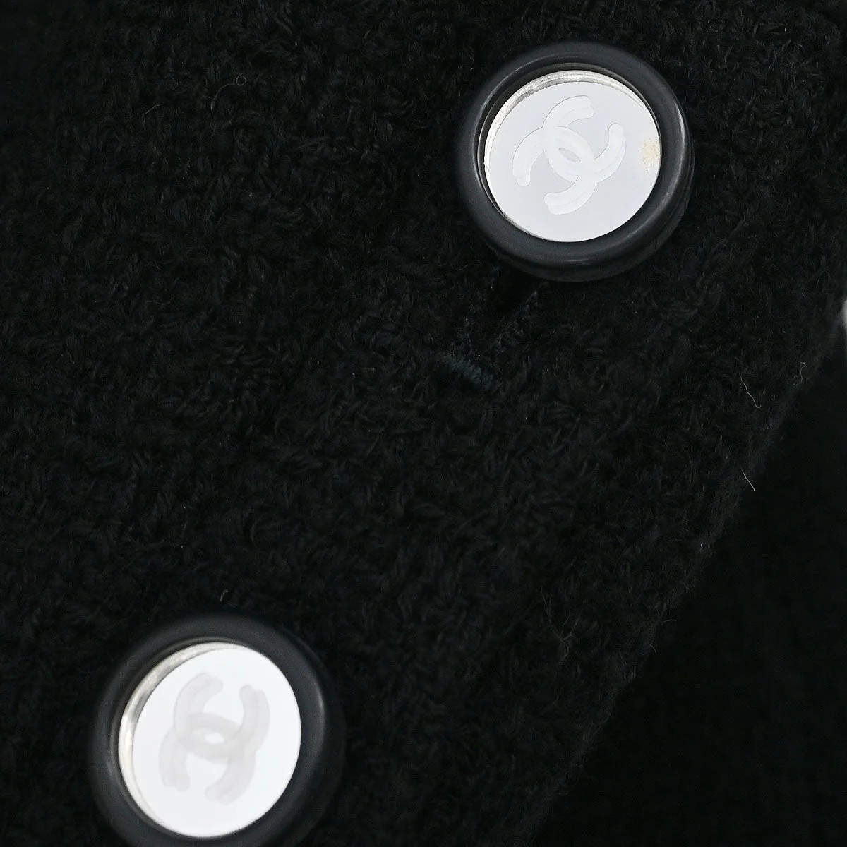 Chanel 1995 Setup Suit Jacket Skirt Black #40 - Image 3