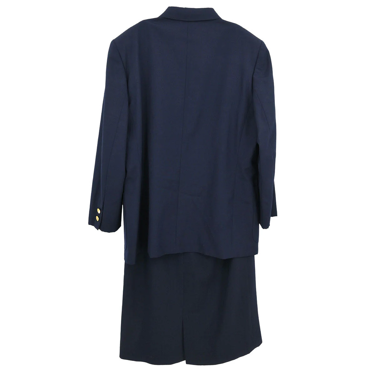 Christian Dior 2003 Setup Suit Jacket Skirt Navy #L - Image 2