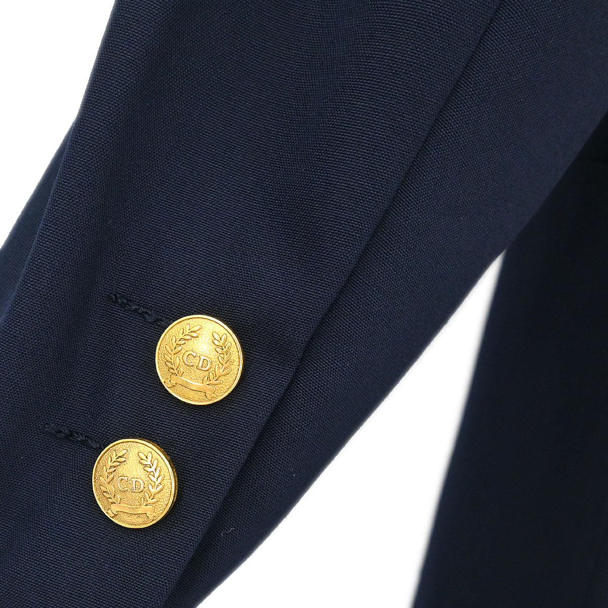 Christian Dior 2003 Setup Suit Jacket Skirt Navy #L - Image 3