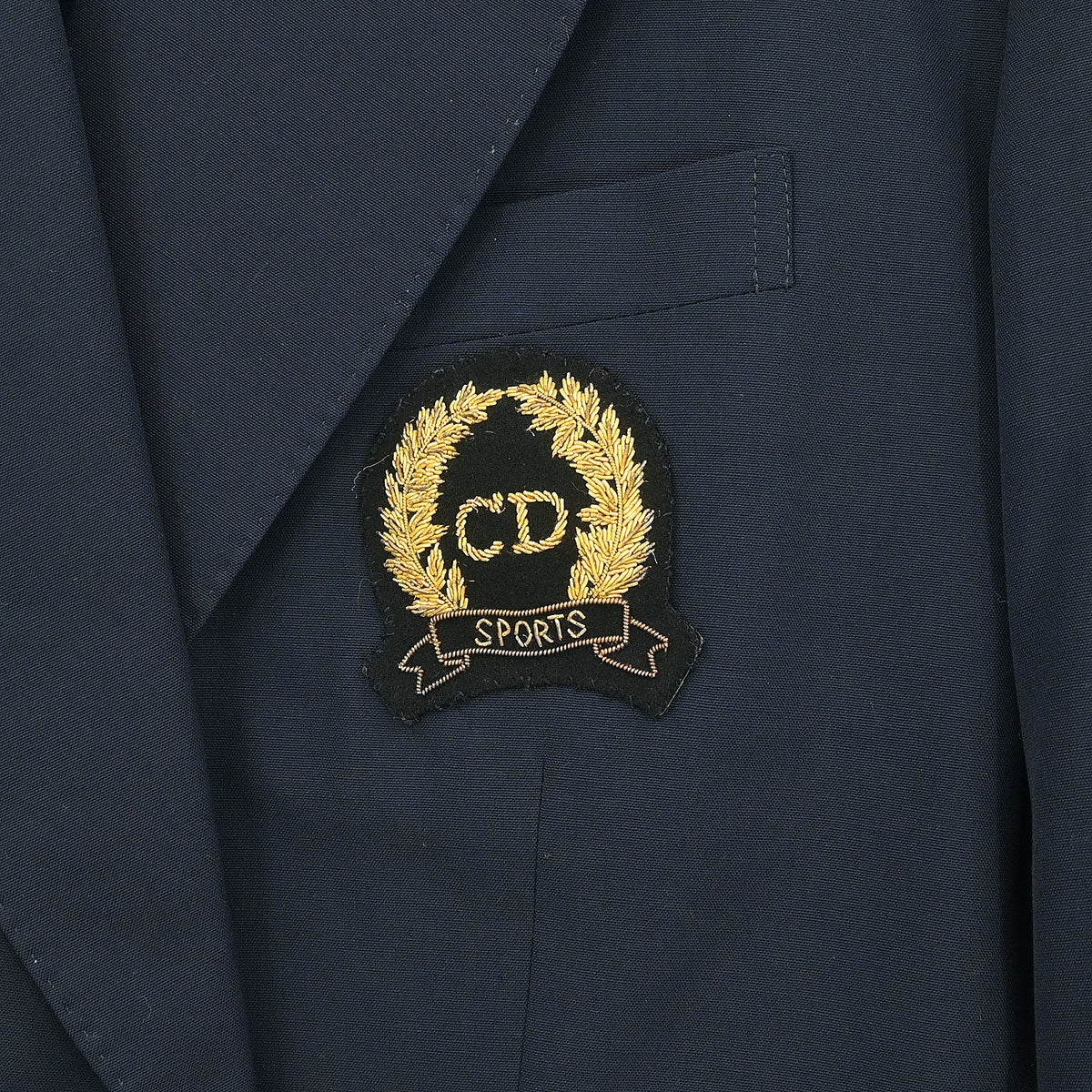 Christian Dior 2003 Setup Suit Jacket Skirt Navy #L - Image 4