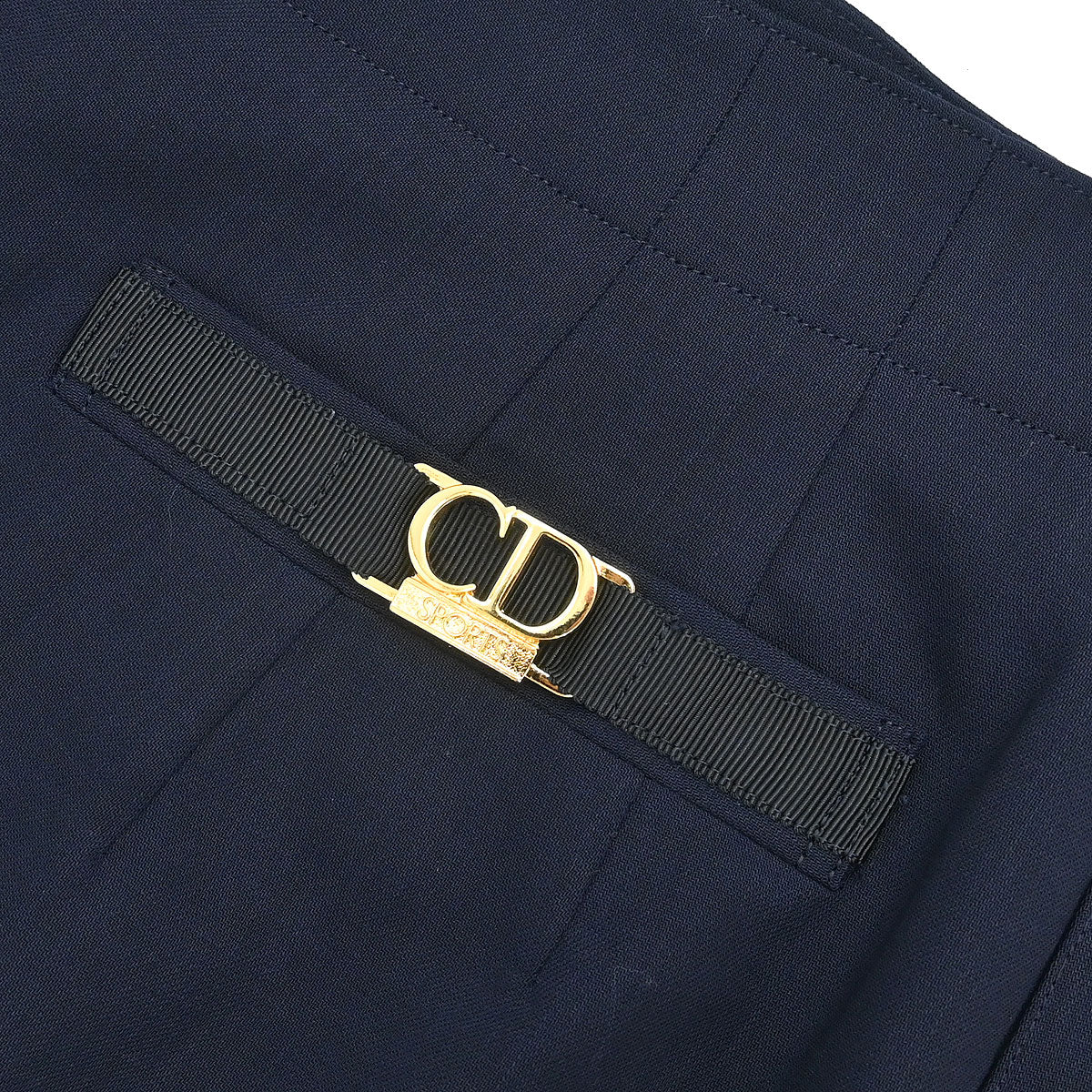 Christian Dior 2003 Setup Suit Jacket Skirt Navy #L - Image 8