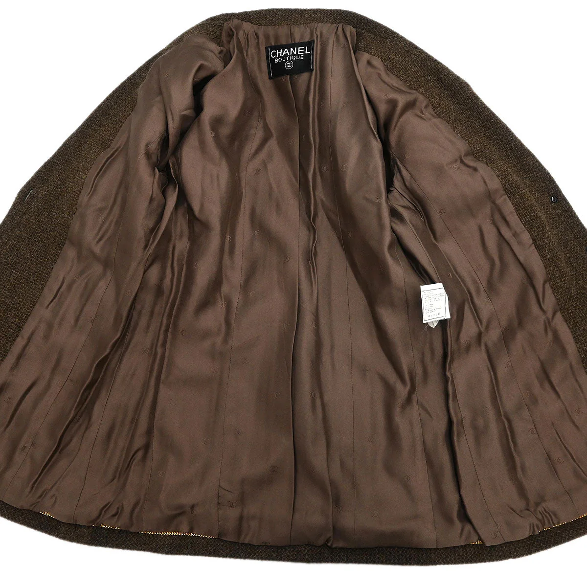 Chanel Single Breasted Jacket Brown - Image 7