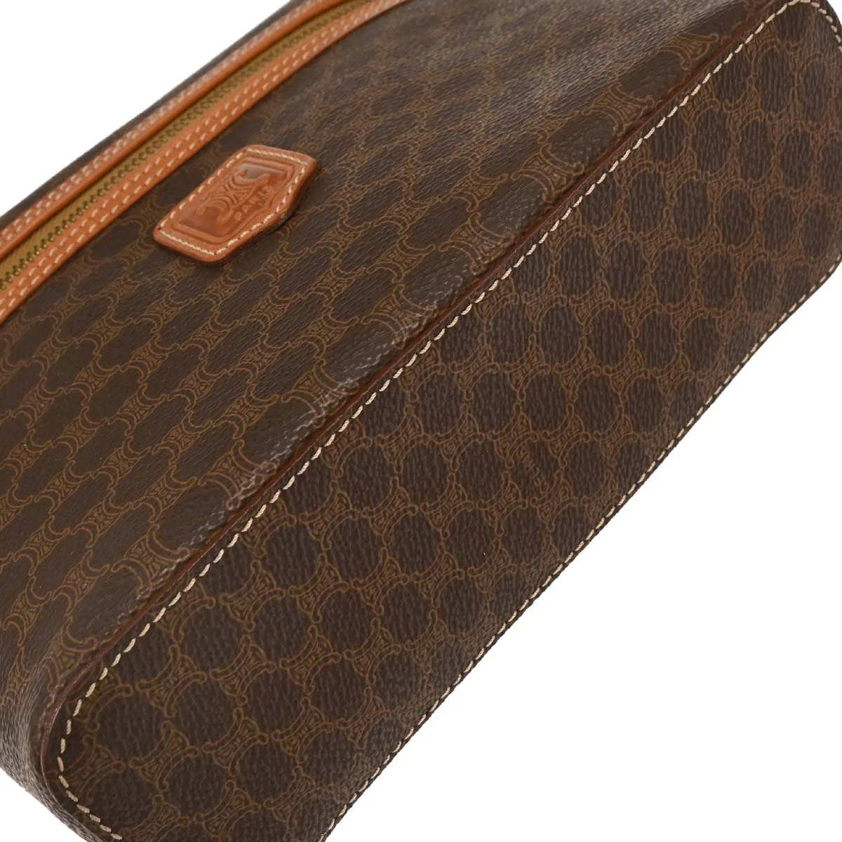 Celine Brown Macadam Vanity Handbag - Image 5