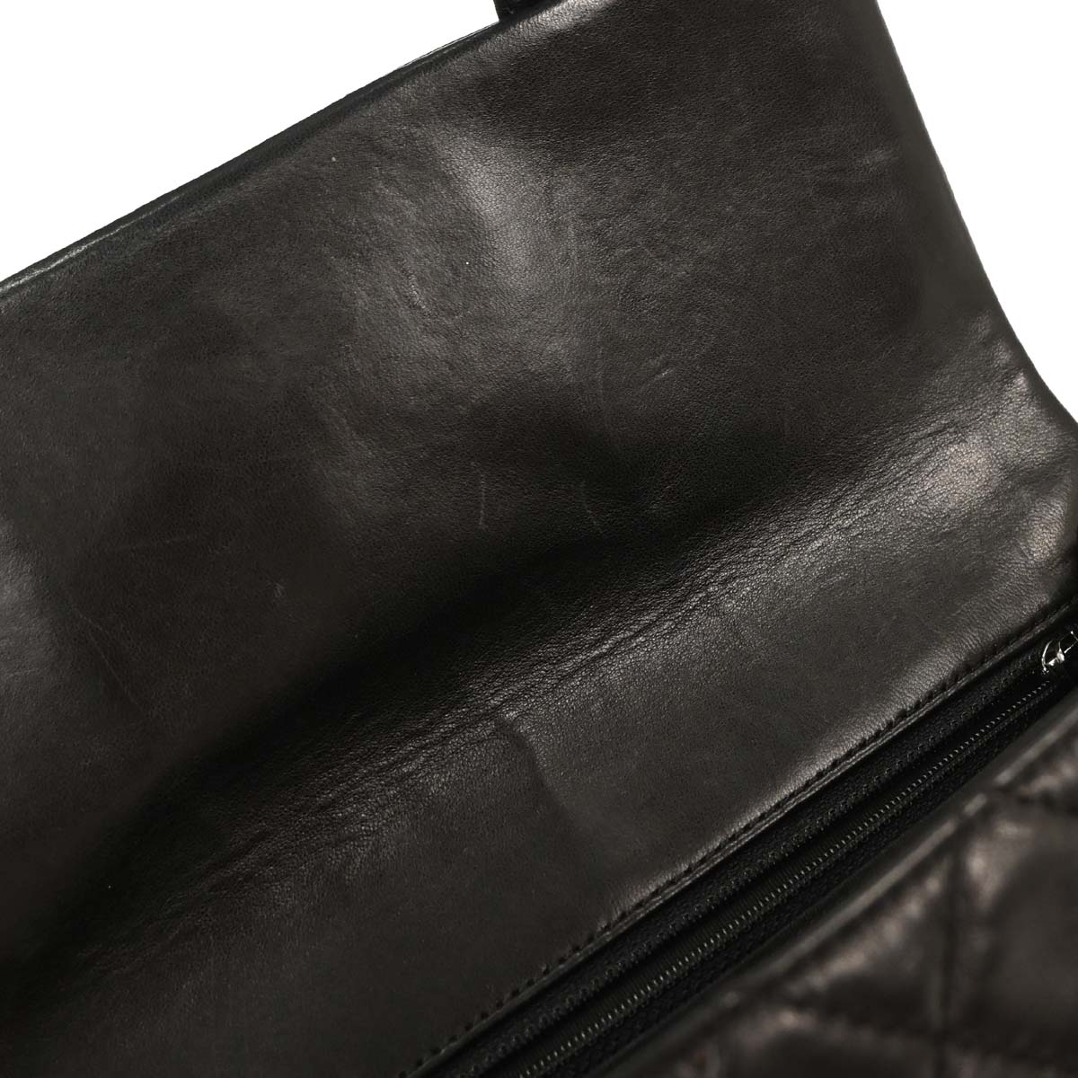 Chanel 2006-2008 Black Lambskin In The Mid 2way Shoulder Handbag - Image 6
