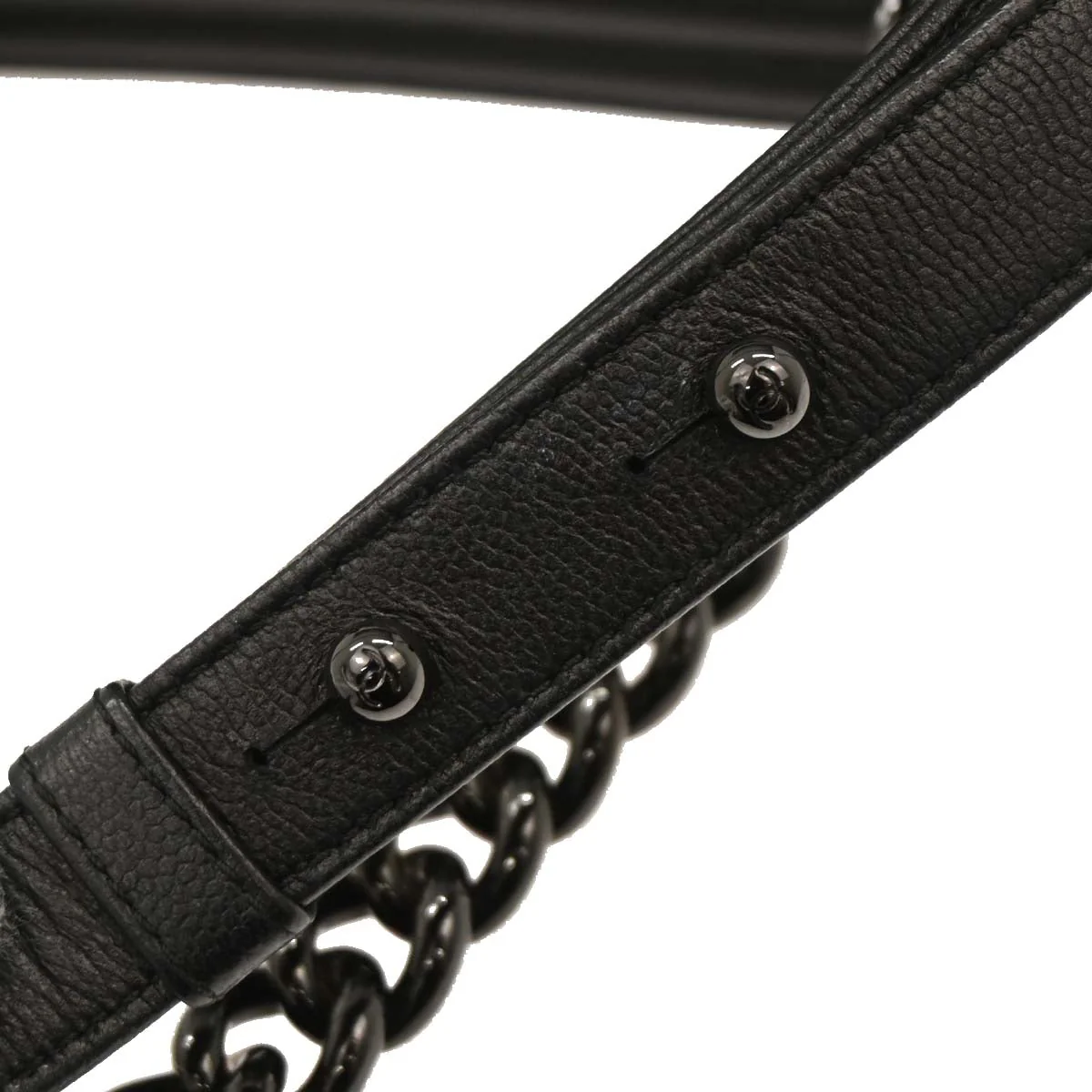 Boy Chanel 2017-2018 Black Caviar Small Chain Shoulder Bag - Image 5