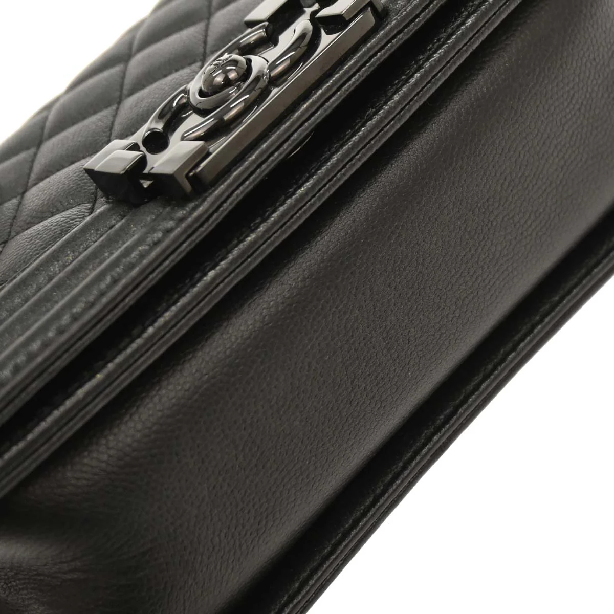 Boy Chanel 2017-2018 Black Caviar Small Chain Shoulder Bag - Image 6