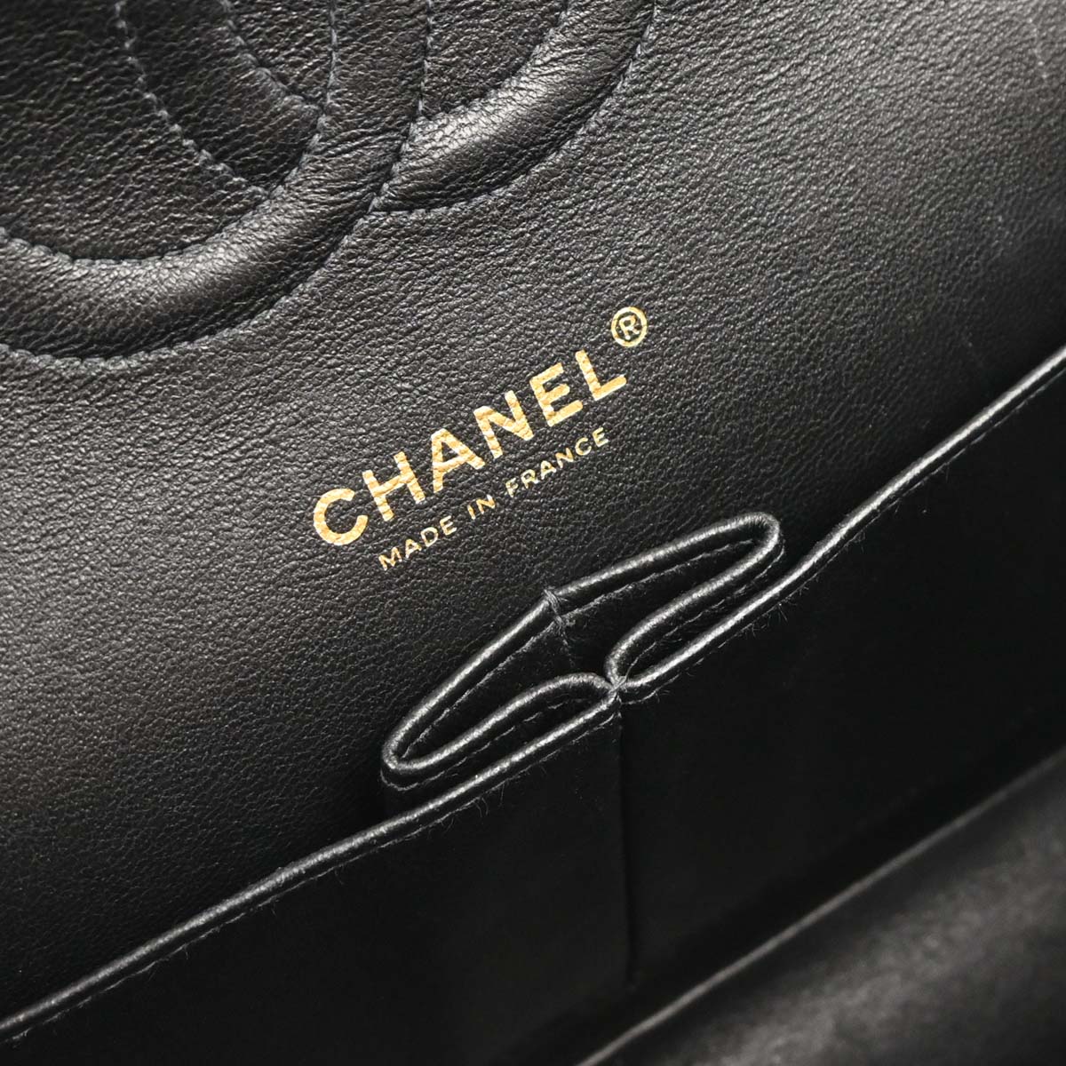 Chanel 2004-2005 Black Caviar Medium Classic Double Flap Shoulder Bag - Image 8