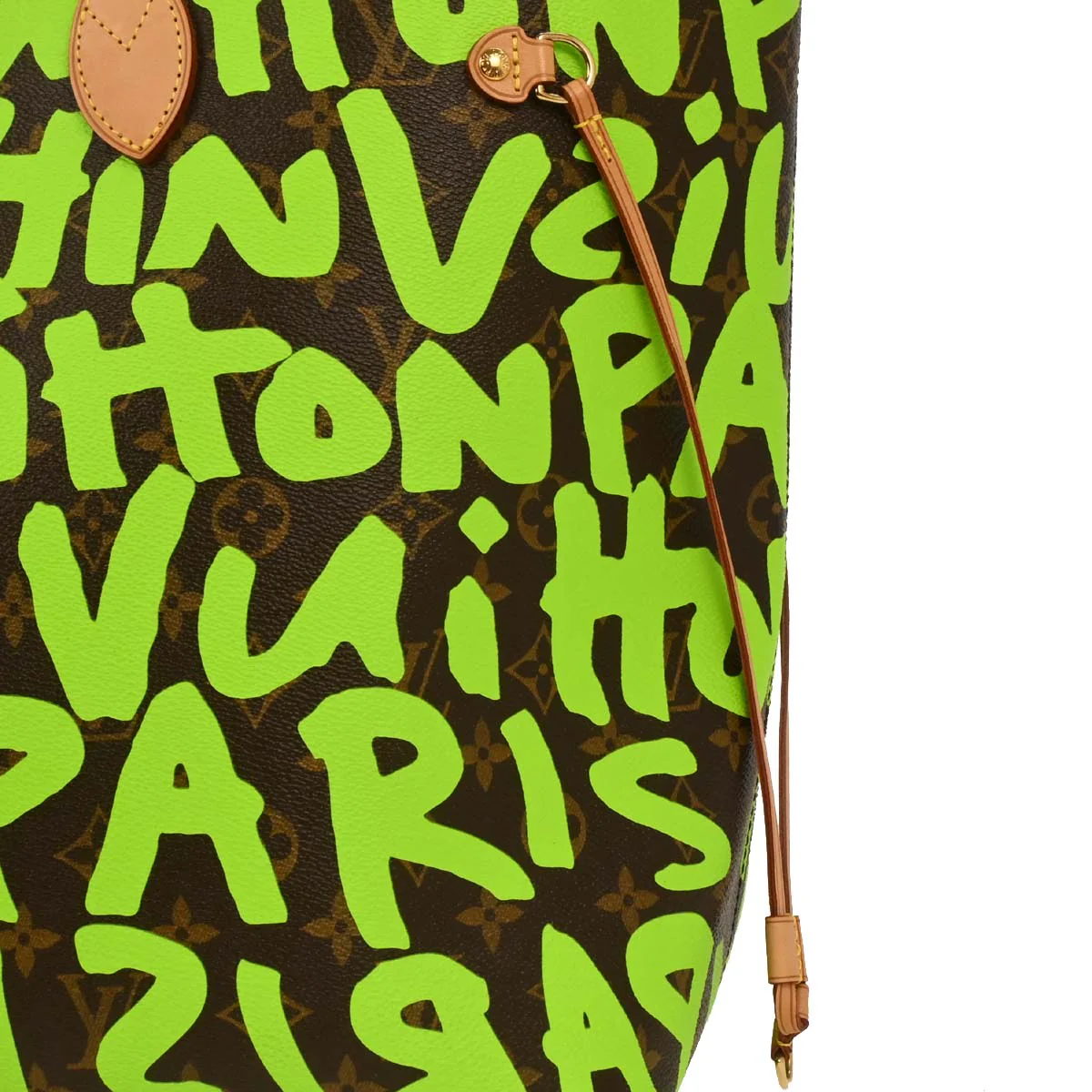 Louis Vuitton Green Monogram Graffiti Neverfull GM Tote M93703 - Image 3
