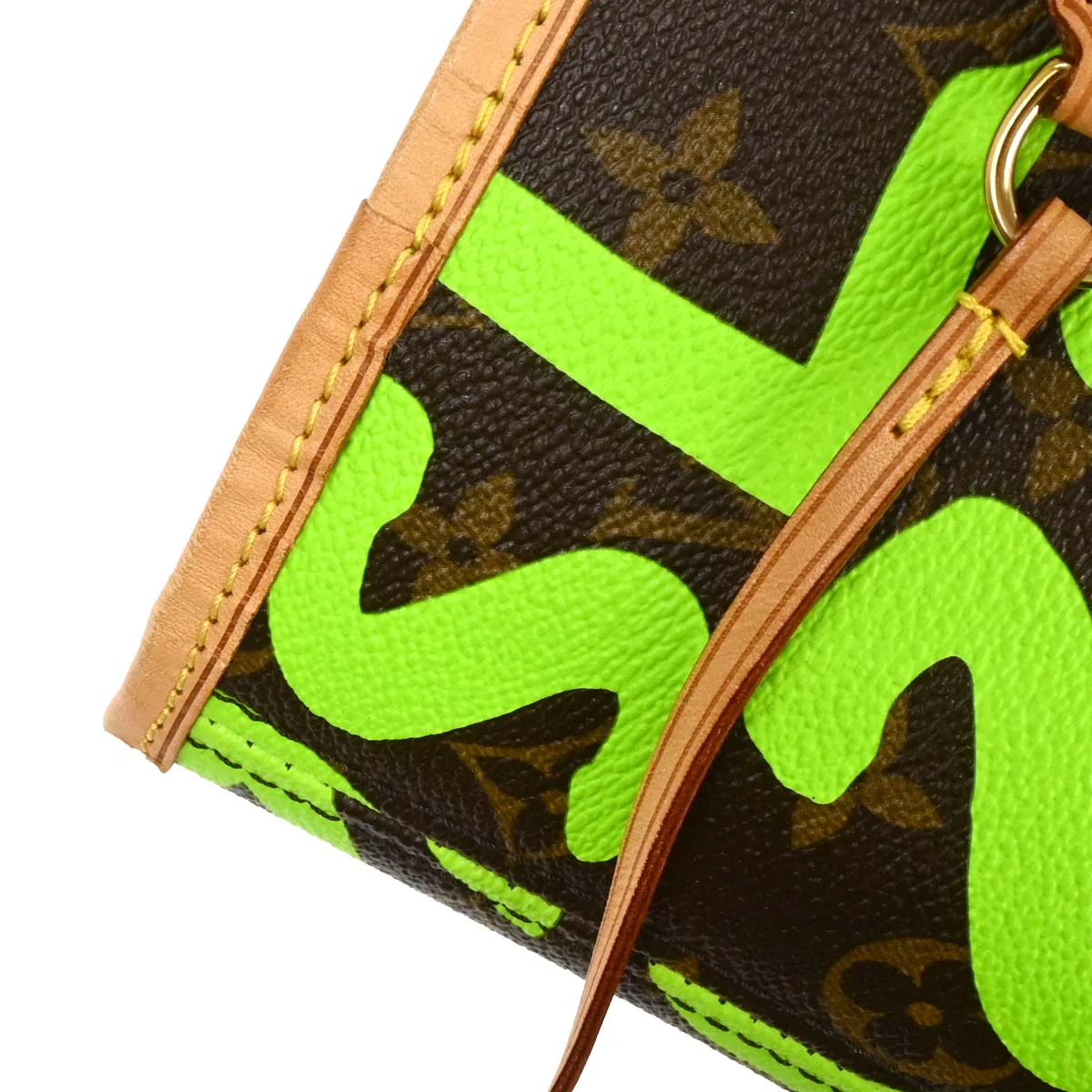 Louis Vuitton Green Monogram Graffiti Neverfull GM Tote M93703 - Image 6
