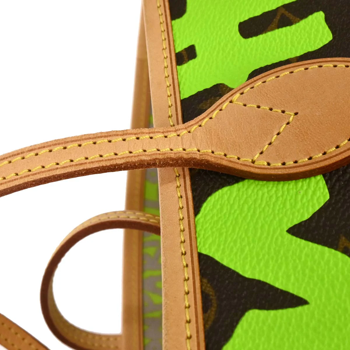 Louis Vuitton Green Monogram Graffiti Neverfull GM Tote M93703 - Image 7