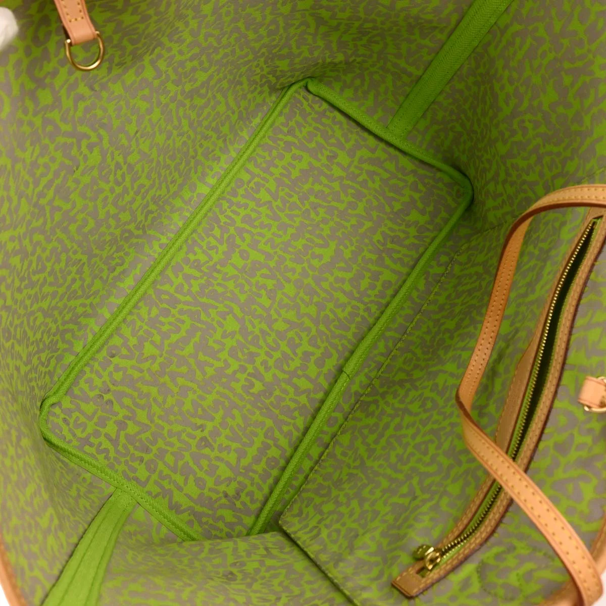 Louis Vuitton Green Monogram Graffiti Neverfull GM Tote M93703 - Image 8