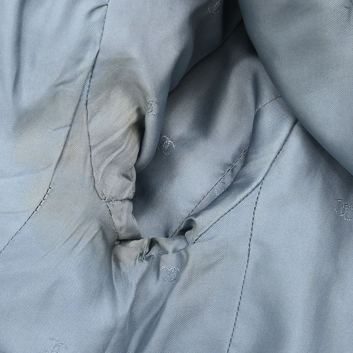 Chanel Single Breasted Collarless Jacket Blue #36 - Image 7