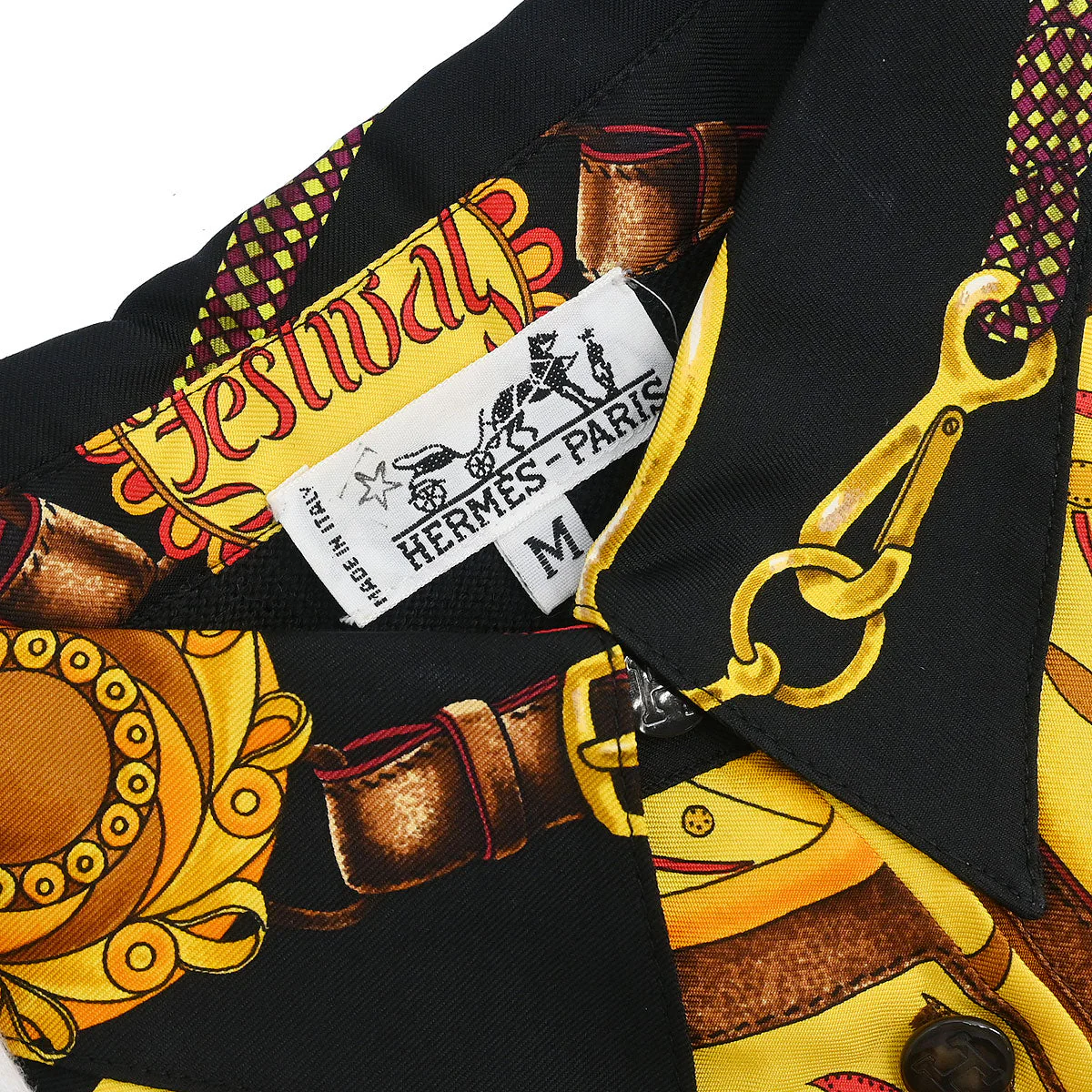 Hermes Twillaines  Polo Shirt Top #M - Image 3