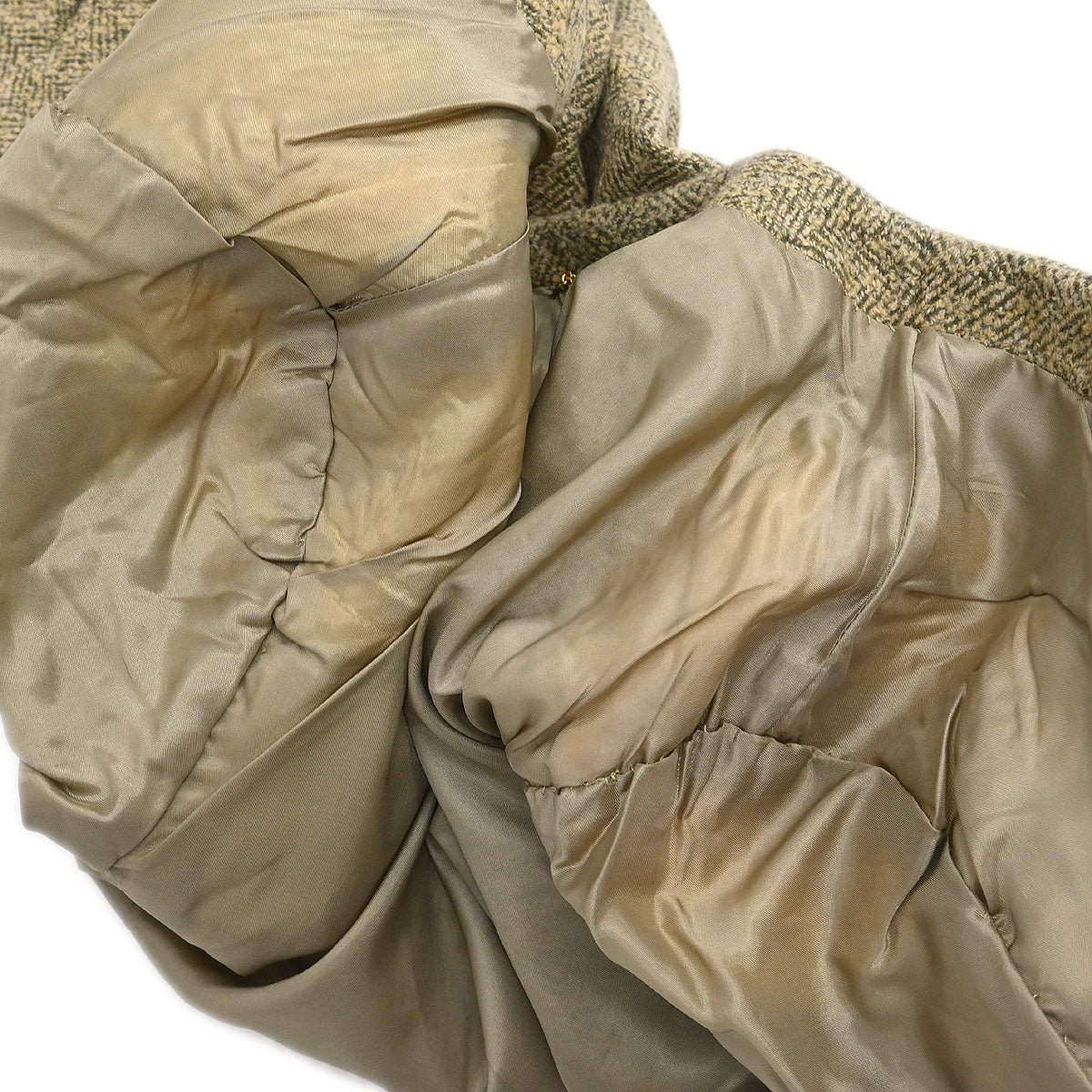 Celine Setup Suit Jacket Skirt Beige #38 - Image 7