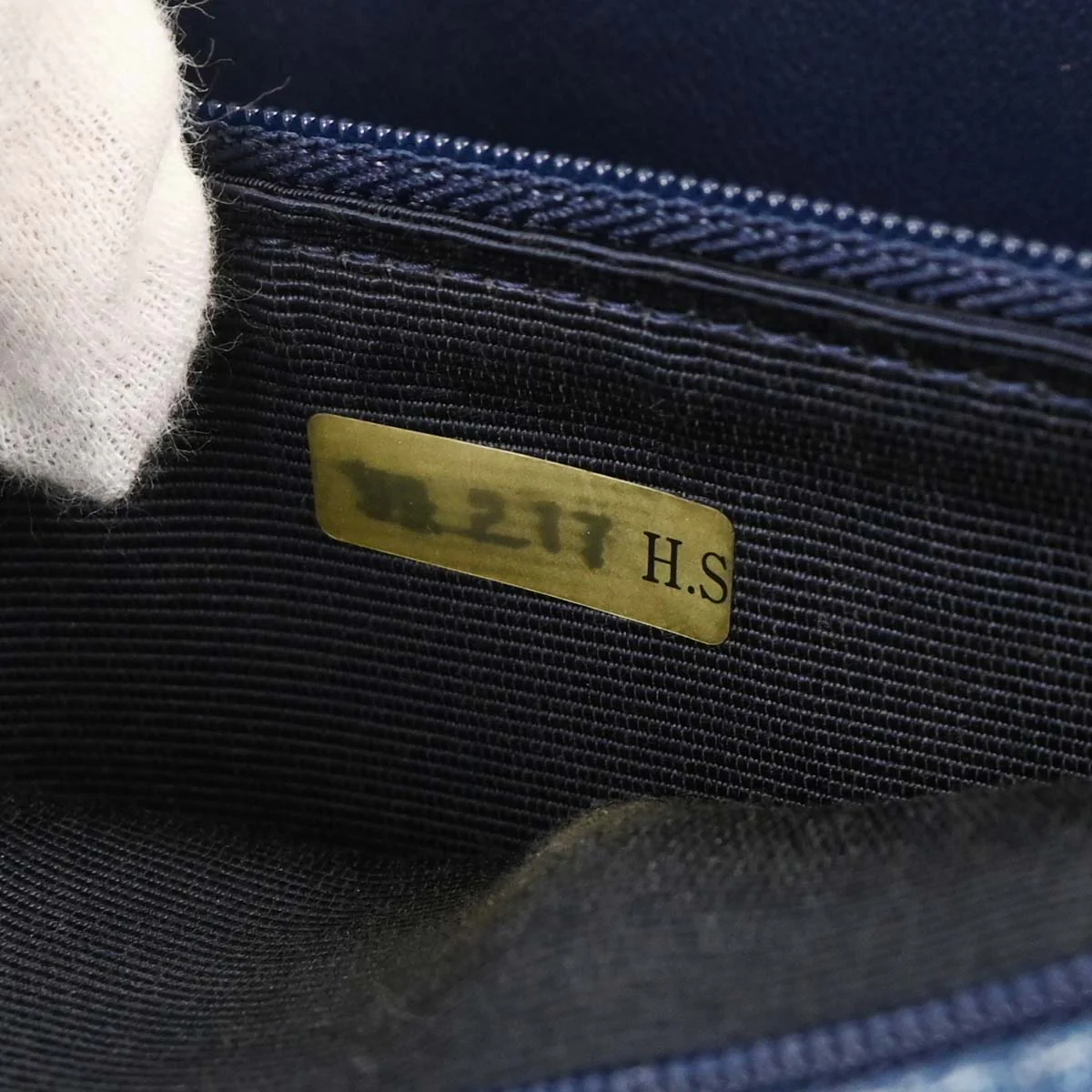 Chanel 1997-1999 Blue Denim Top Handle Handbag - Image 7