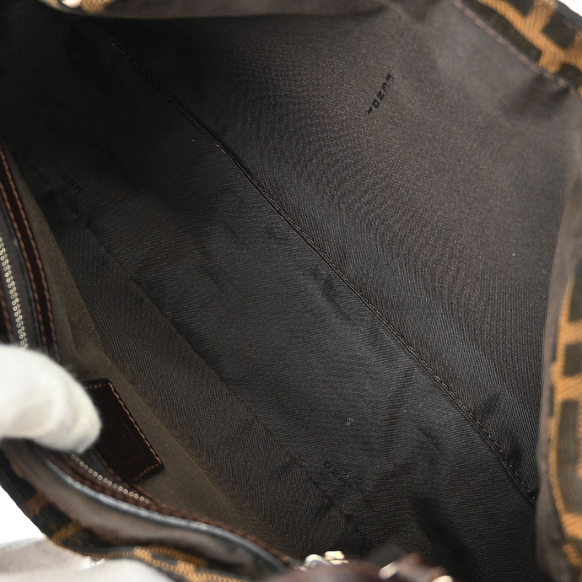 Fendi Brown Canvas Zucca Tote Handbag - Image 8