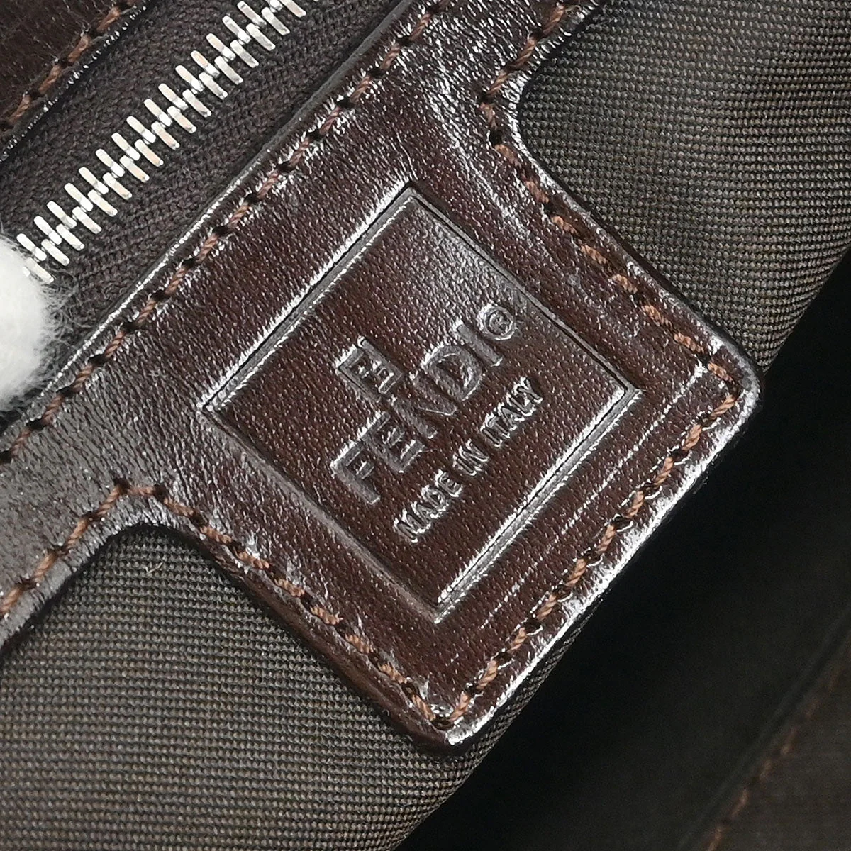 Fendi Brown Canvas Zucca Tote Handbag - Image 9