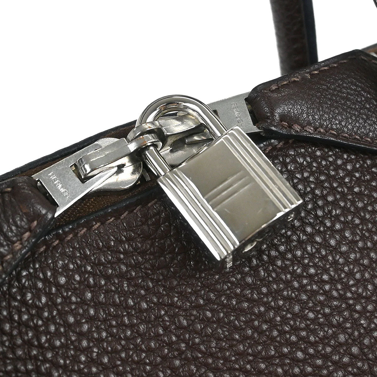 Hermes Chocolat Fjord Bolide 1923 Handbag - Image 8
