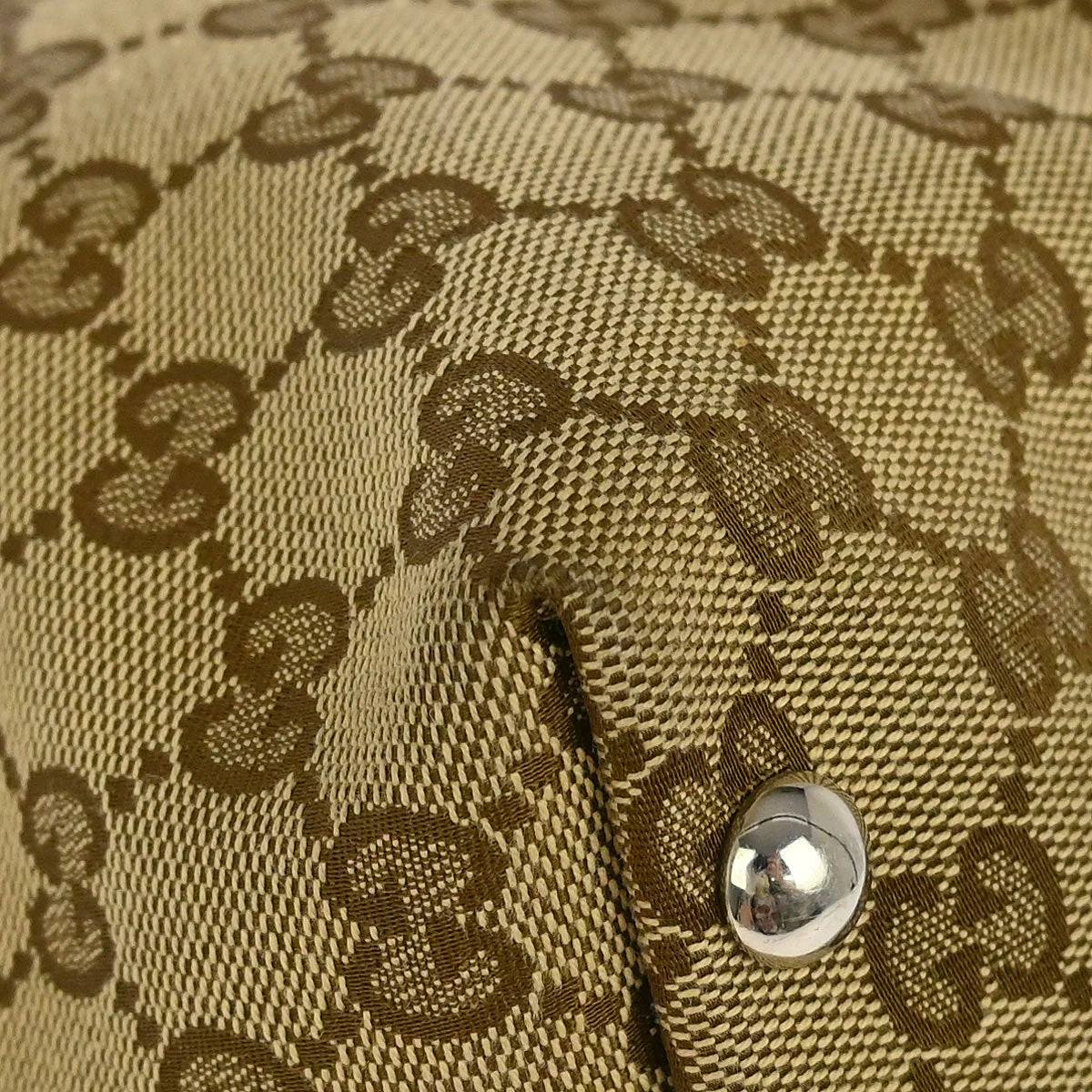 Gucci Beige Canvas Horsebit GG Tote Handbag - Image 3