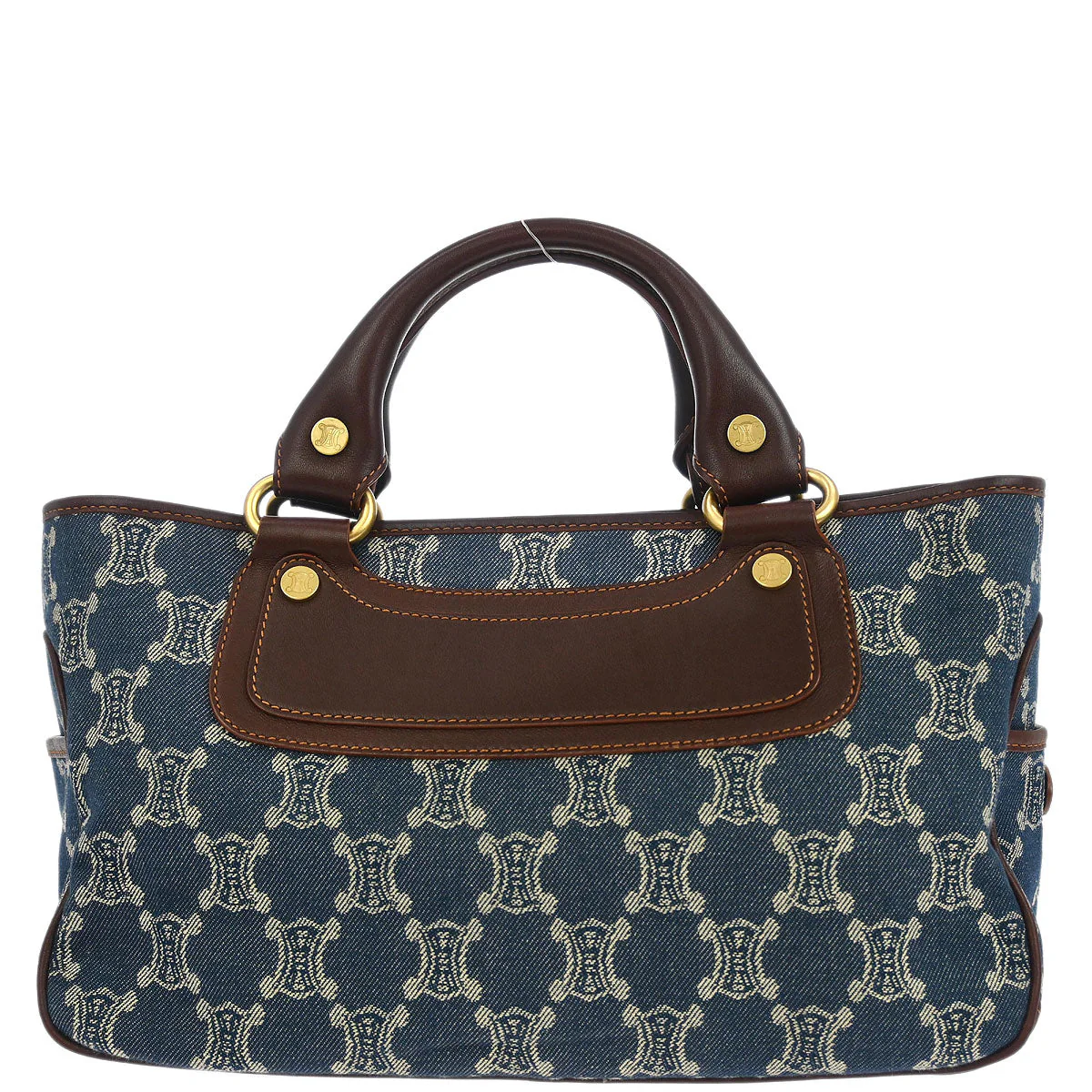 Celine * Blue Denim Macadam Boogie Handbag - Image 2