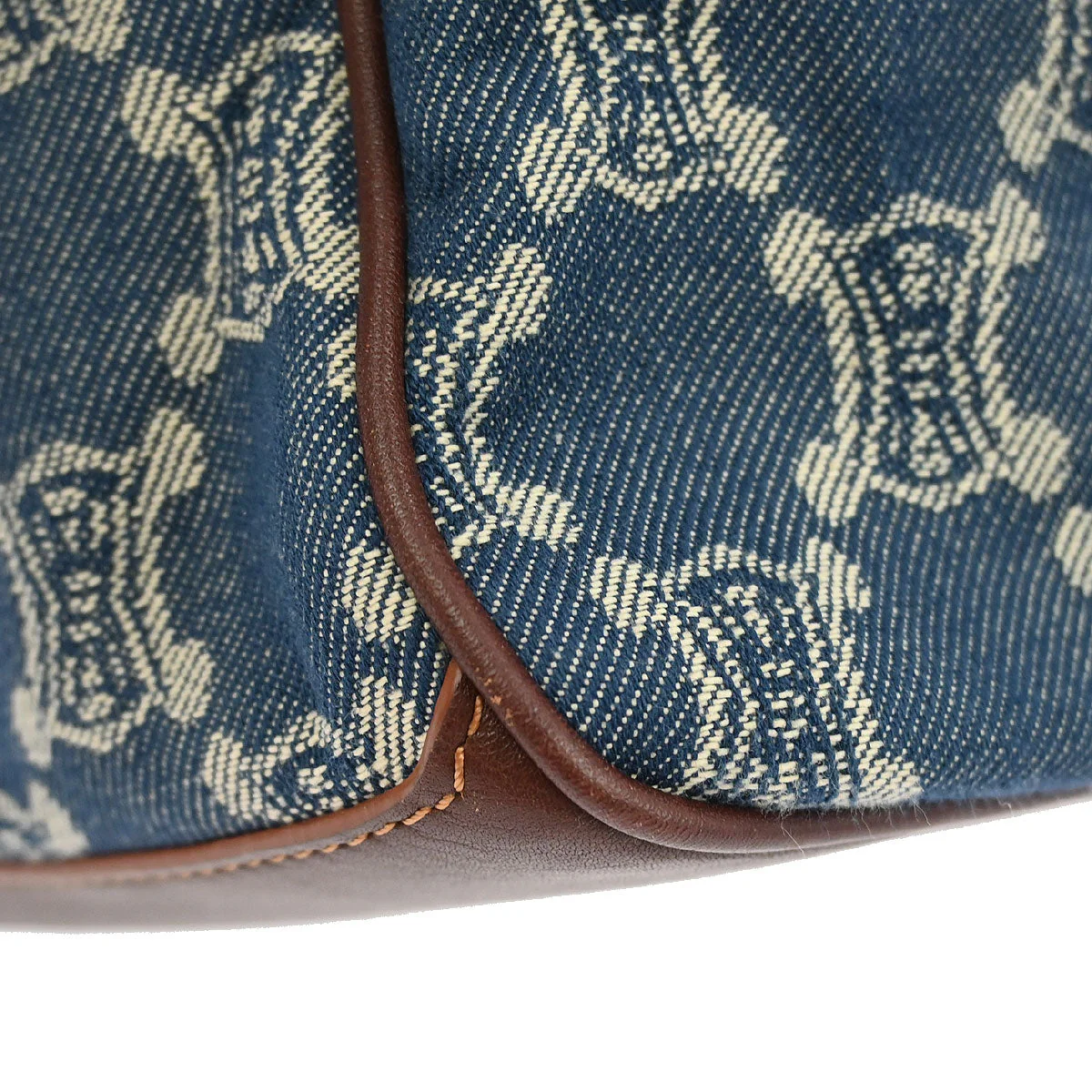 Celine * Blue Denim Macadam Boogie Handbag - Image 4