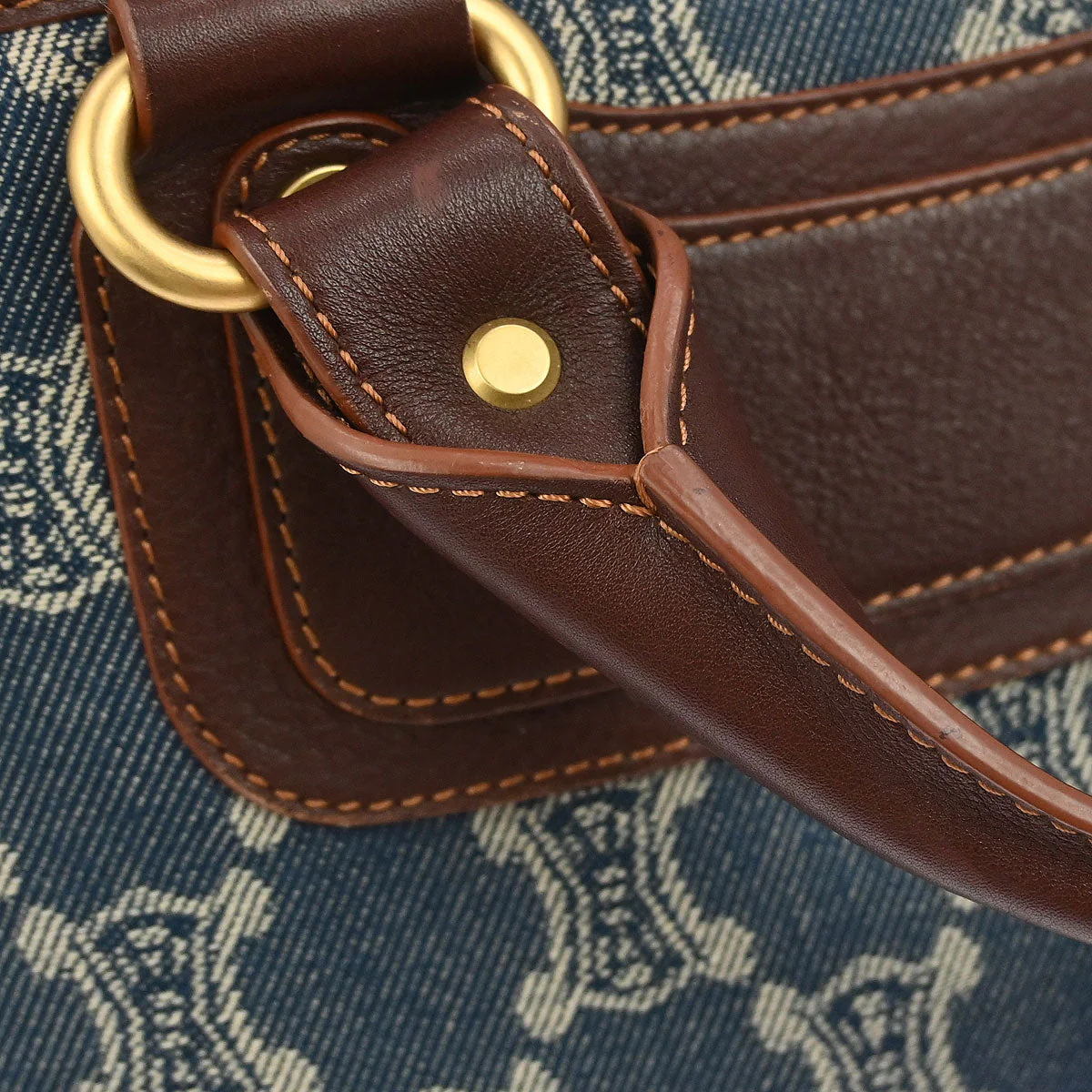 Celine * Blue Denim Macadam Boogie Handbag - Image 5