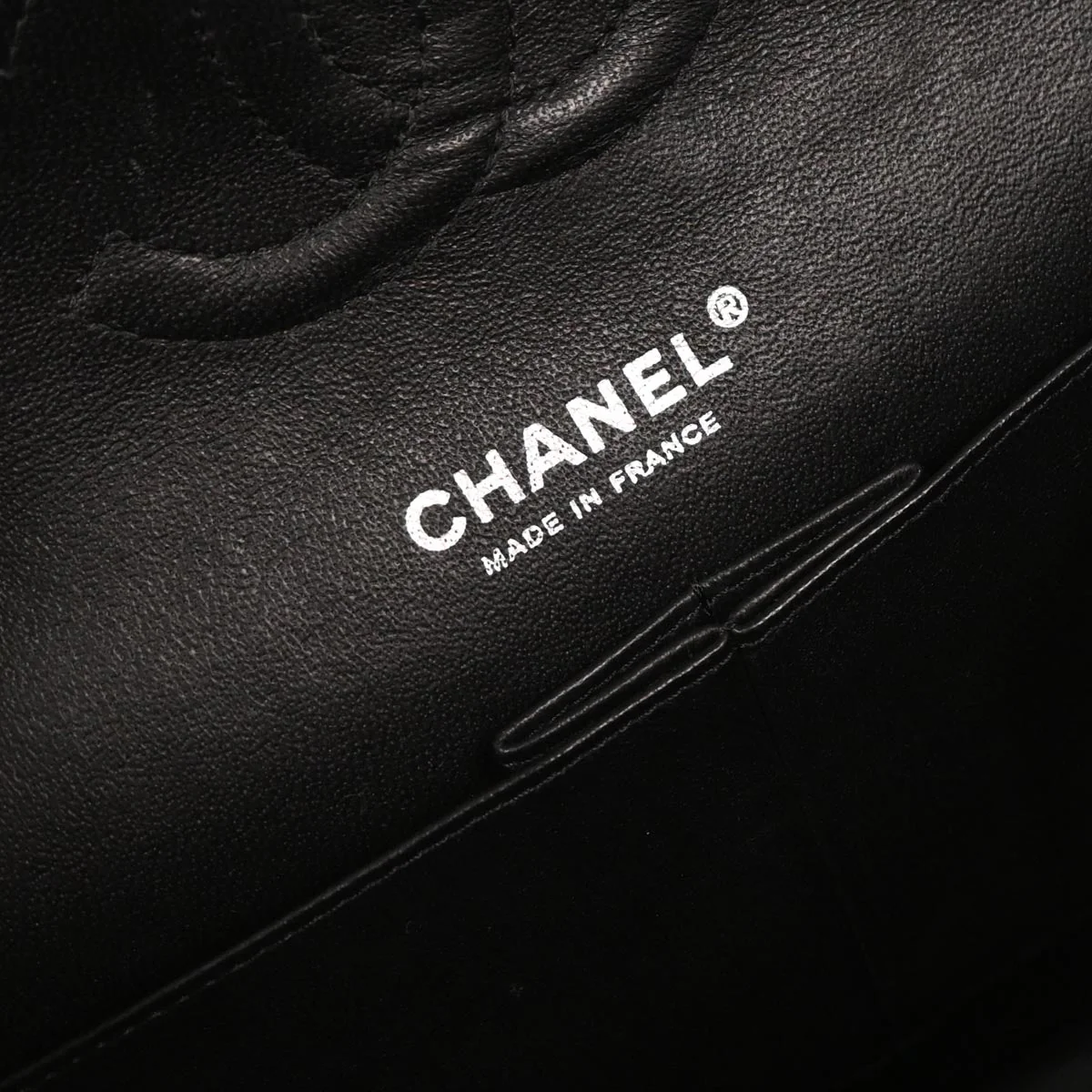 Chanel 2009-2010 Black Caviar Medium Classic Double Flap Shoulder Bag - Image 8