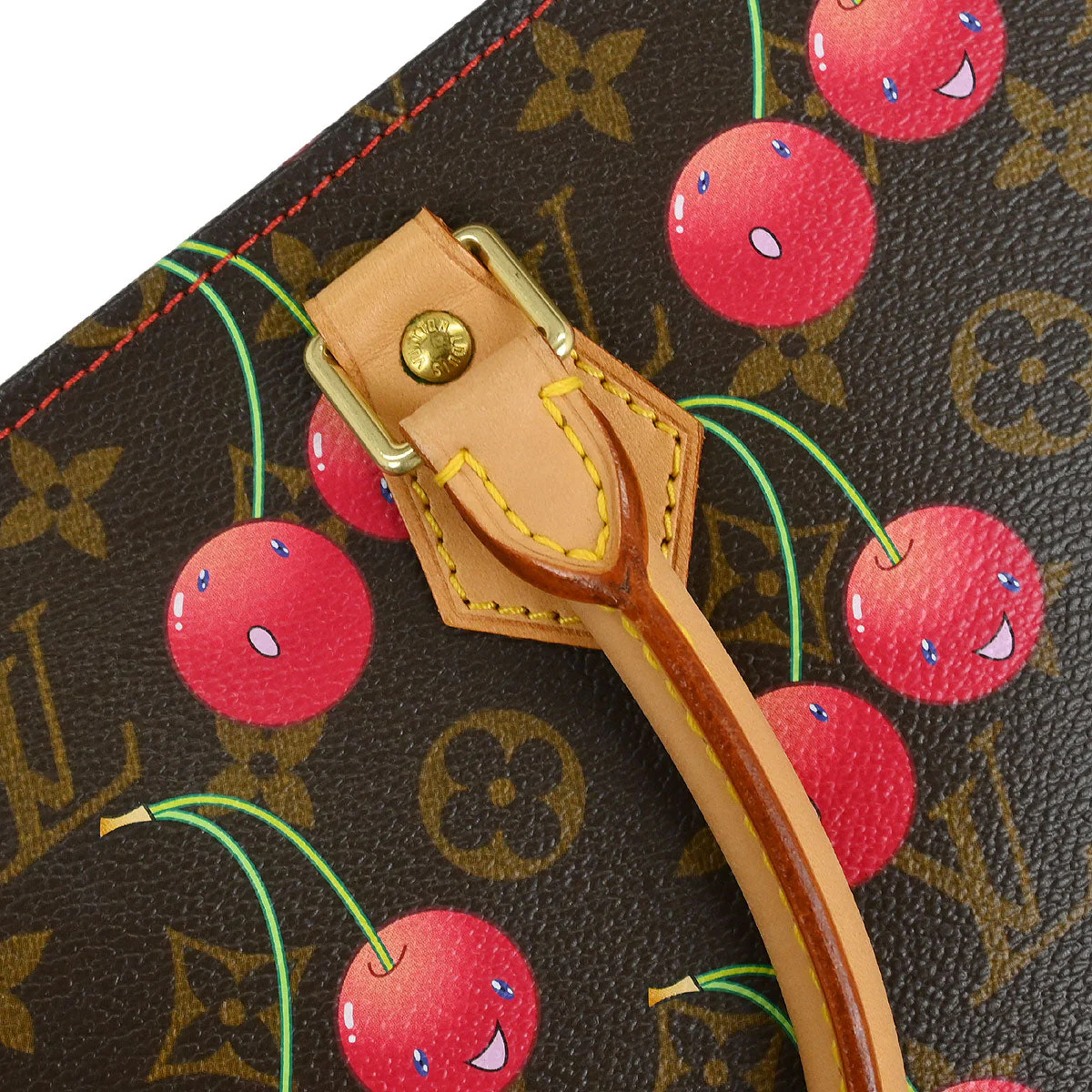 Louis Vuitton Monogram Cherry Sac Plat Tote Handbag M95010 - Image 7