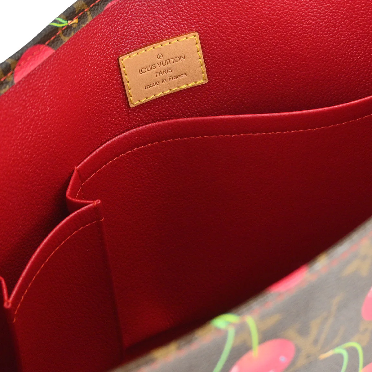 Louis Vuitton Monogram Cherry Sac Plat Tote Handbag M95010 - Image 9
