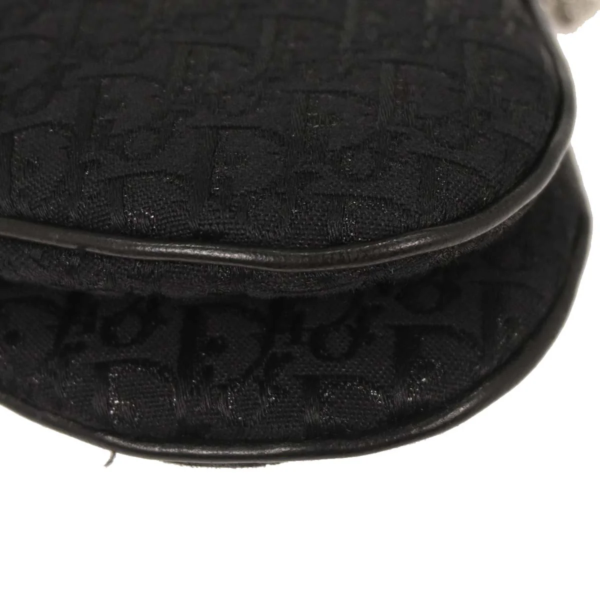 Christian Dior Black Canvas Trotter Saddle Handbag - Image 4