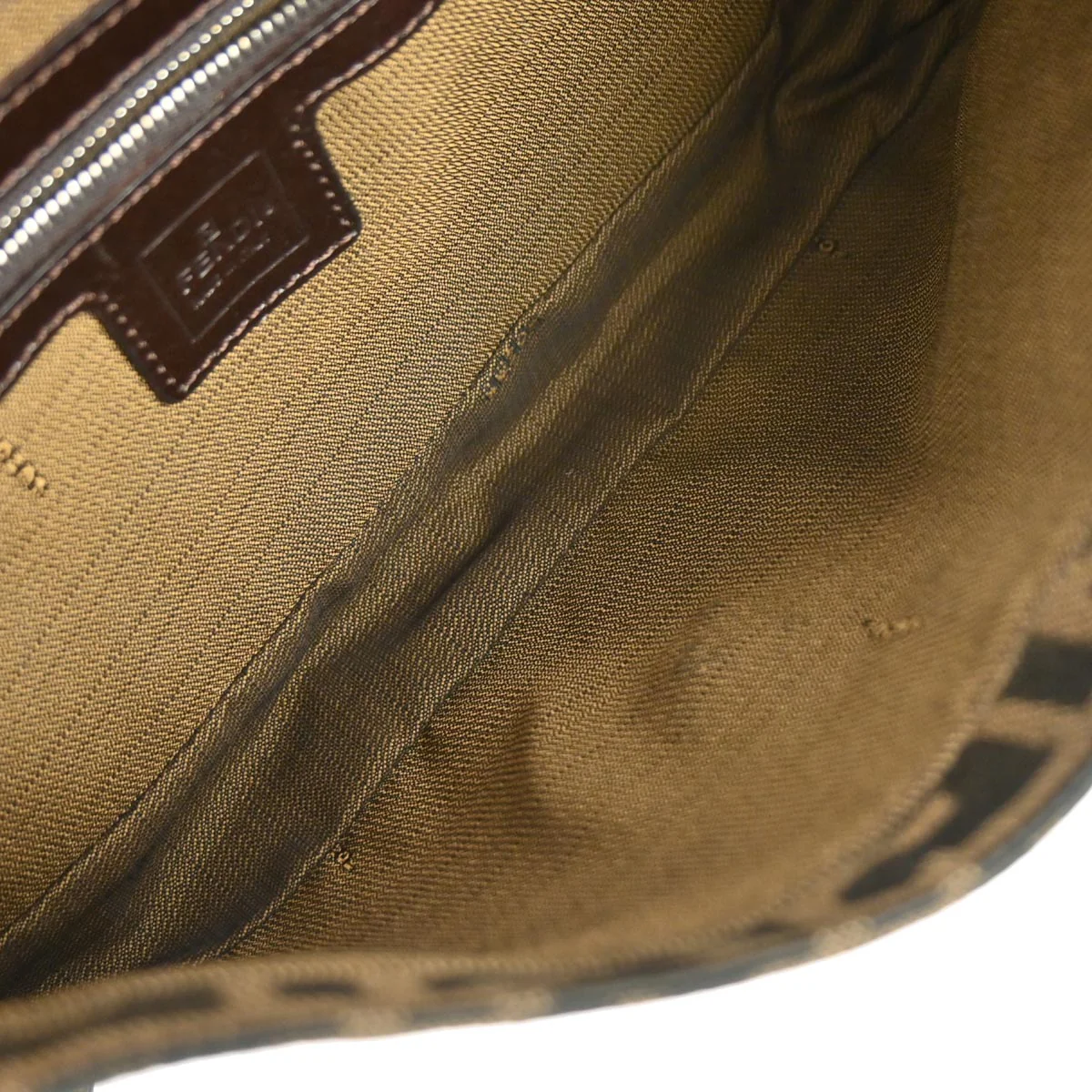 Fendi Brown Zucca Baguette Handbag - Image 8