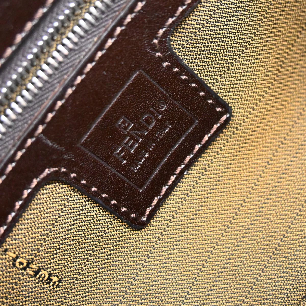 Fendi Brown Zucca Baguette Handbag - Image 9